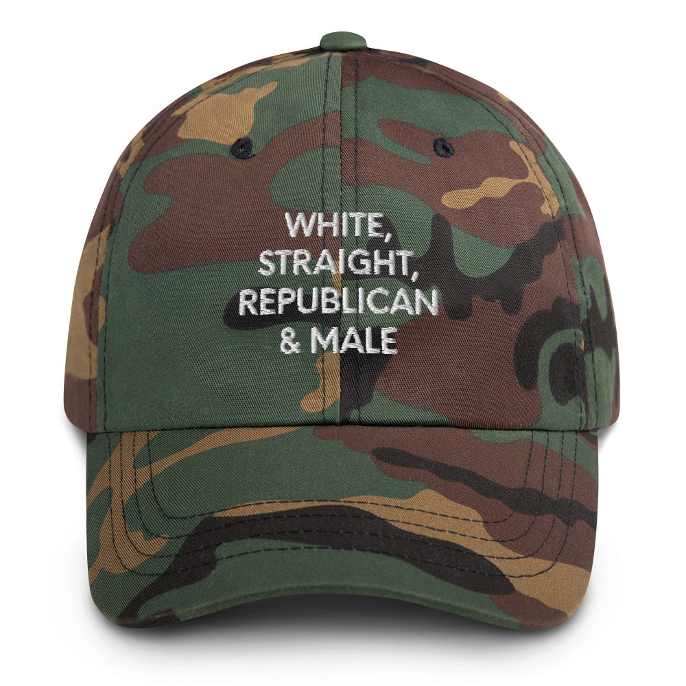 Sombrero blanco, heterosexual, republicano y masculino, gorra patriótica para hombres, sombrero patriótico divertido, sombrero patriótico sarcástico, sombrero de papá divertido