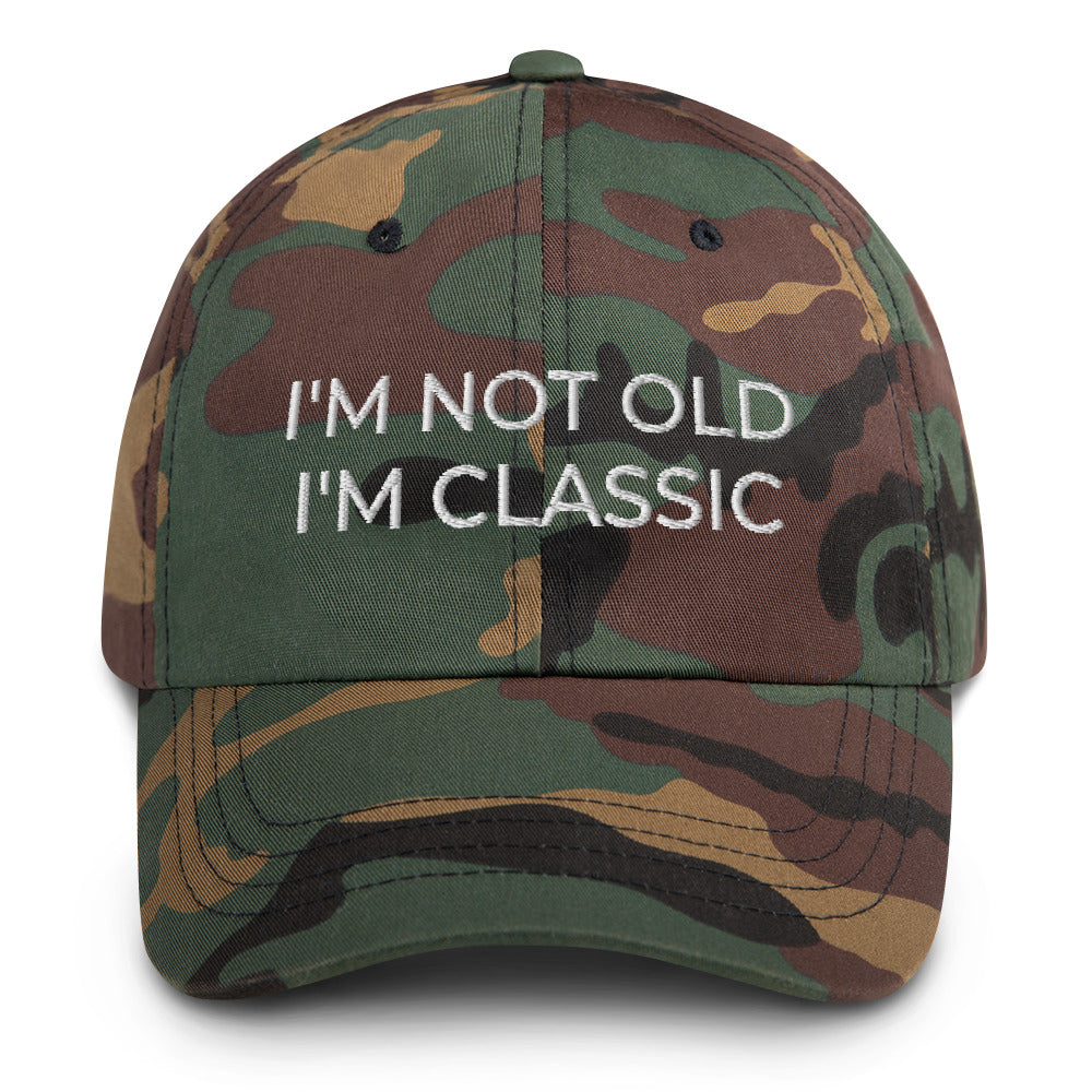 I&#39;m Not Old I&#39;m Classic Dad Hat, I&#39;m Not Old I&#39;m A Classic Vintage Cap, Grandpa Hat, Vintage Cap, Funny Birthday, Retirement Gift, Retired