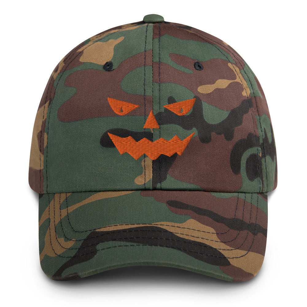 Halloween Pumpkin Baseball Cap, Embroidered Halloween Dad Hat, Expressive Pumpkins, Pumpkin Face, Halloween Hat, Spooky Hat, Trick or Treat - Madeinsea©