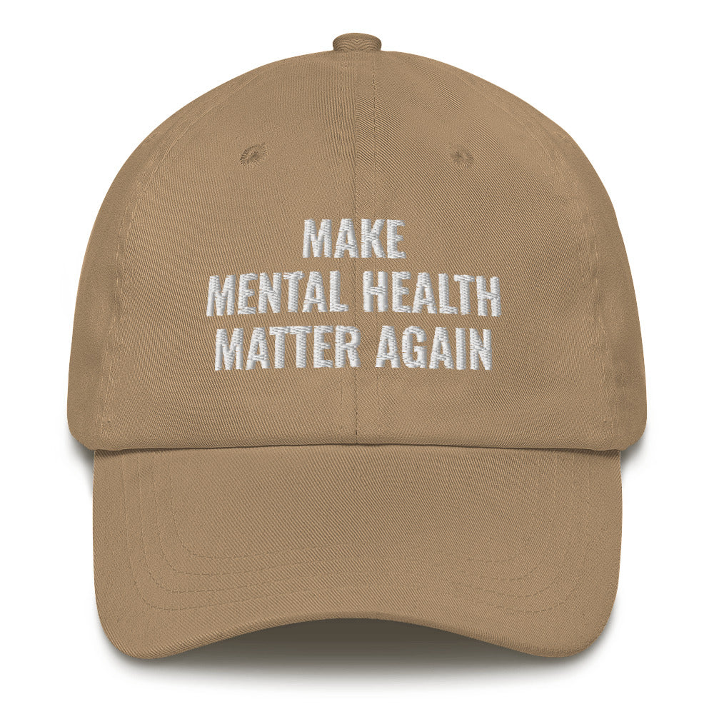 Mental Health Matters, Motivationsmütze, Mental Health-Mütze, Bewusstsein für psychische Gesundheit, Motivationscamp, bestickte verstellbare Papamütze