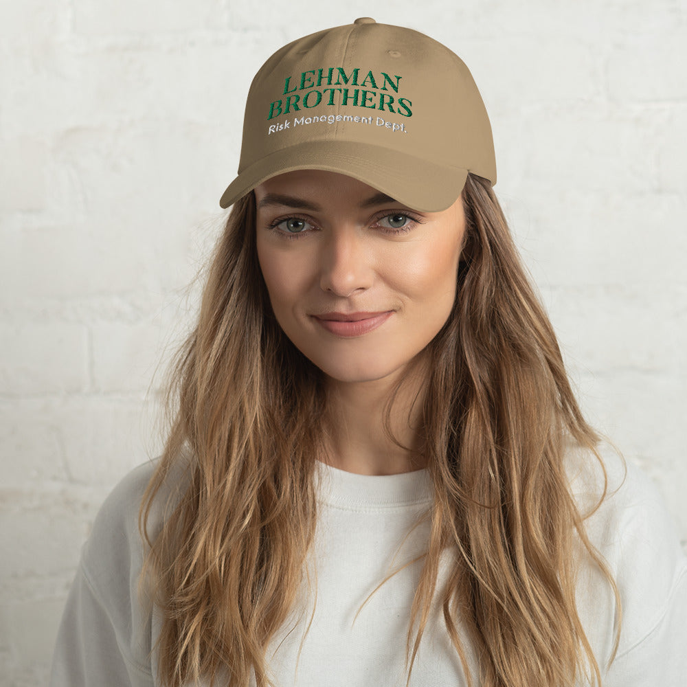 Lehman Brothers Risk Management Dad Cap, lehman brothers hat, funny lehman brothers Dad hat - Madeinsea©