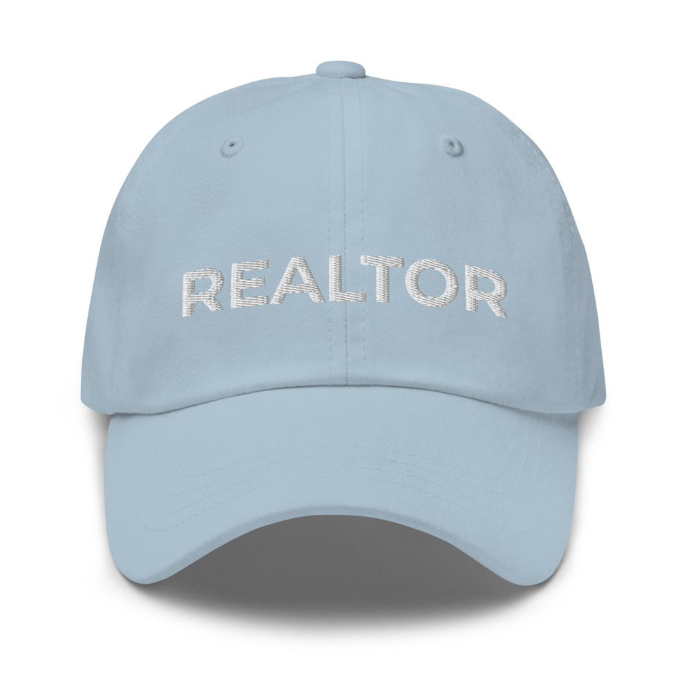 REALTOR hat, embroidered, Real Estate Agent Hat, gender neutral, simple, plain, minimal, closer, real estate, hustler, house, baseball cap - Madeinsea©