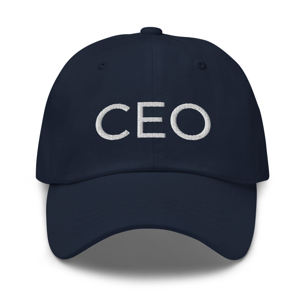 Sombrero CEO, gorra de béisbol bordada, negro, simple, limpio, minimalista, streetwear, poder, trabajo duro, diversión, jefe, ganador, pasión, sombrero de papá