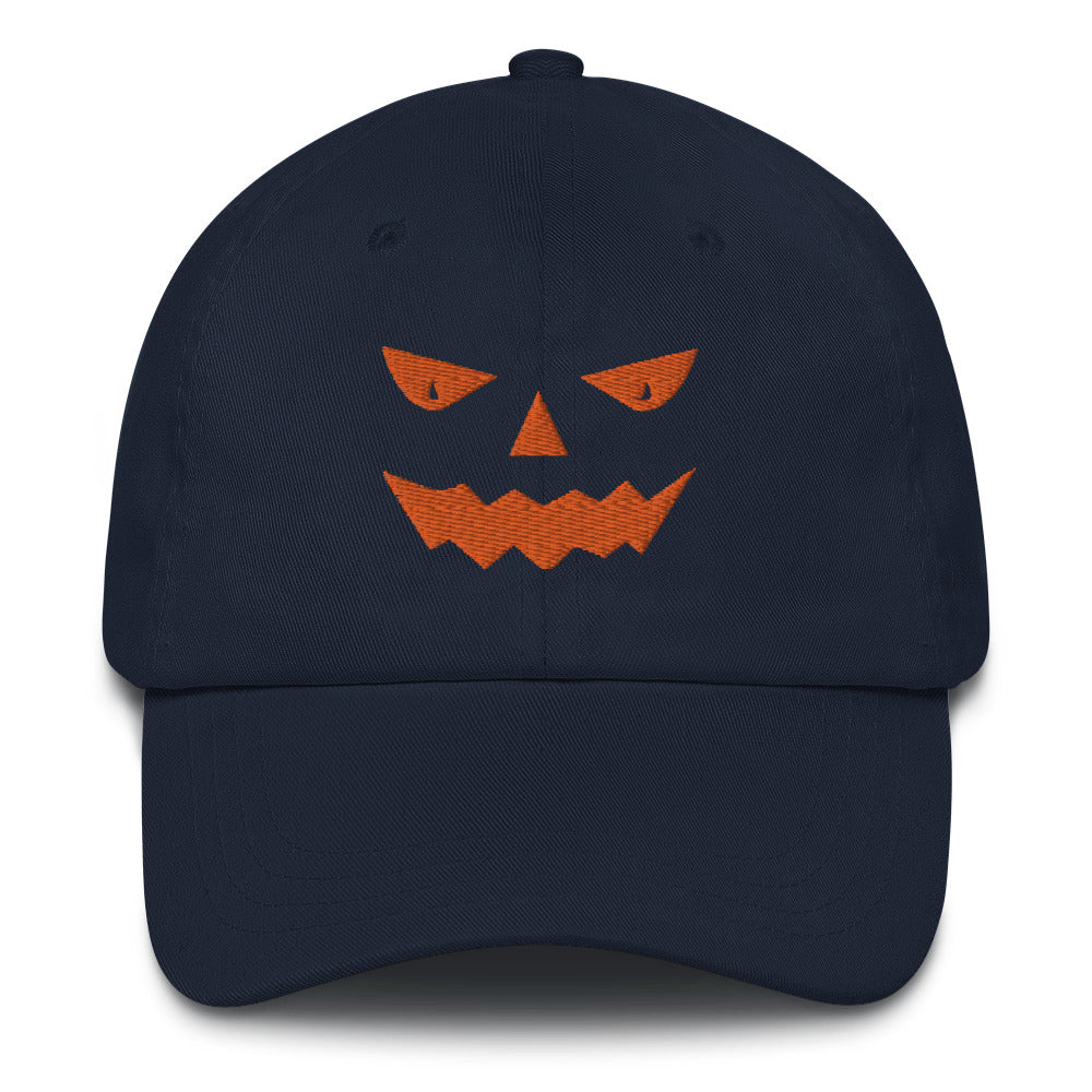 Halloween Pumpkin Baseball Cap, Embroidered Halloween Dad Hat, Expressive Pumpkins, Pumpkin Face, Halloween Hat, Spooky Hat, Trick or Treat - Madeinsea©