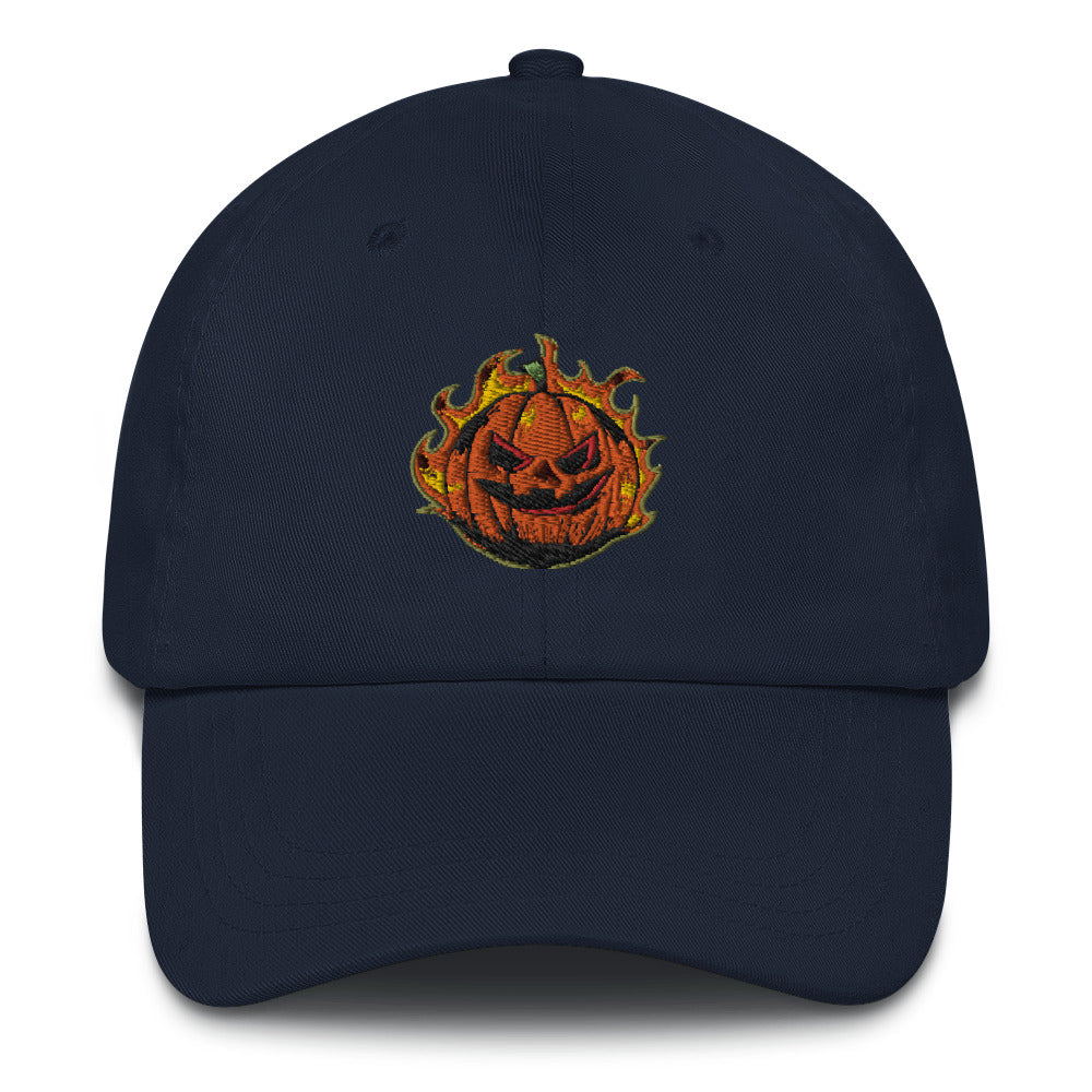 Halloween Pumpkin Baseball Cap, Embroidered Halloween Dad Hat, Expressive Pumpkins, Pumpkin Face, Halloween Hat, Spooky Hat, Trick or Treat - Madeinsea©