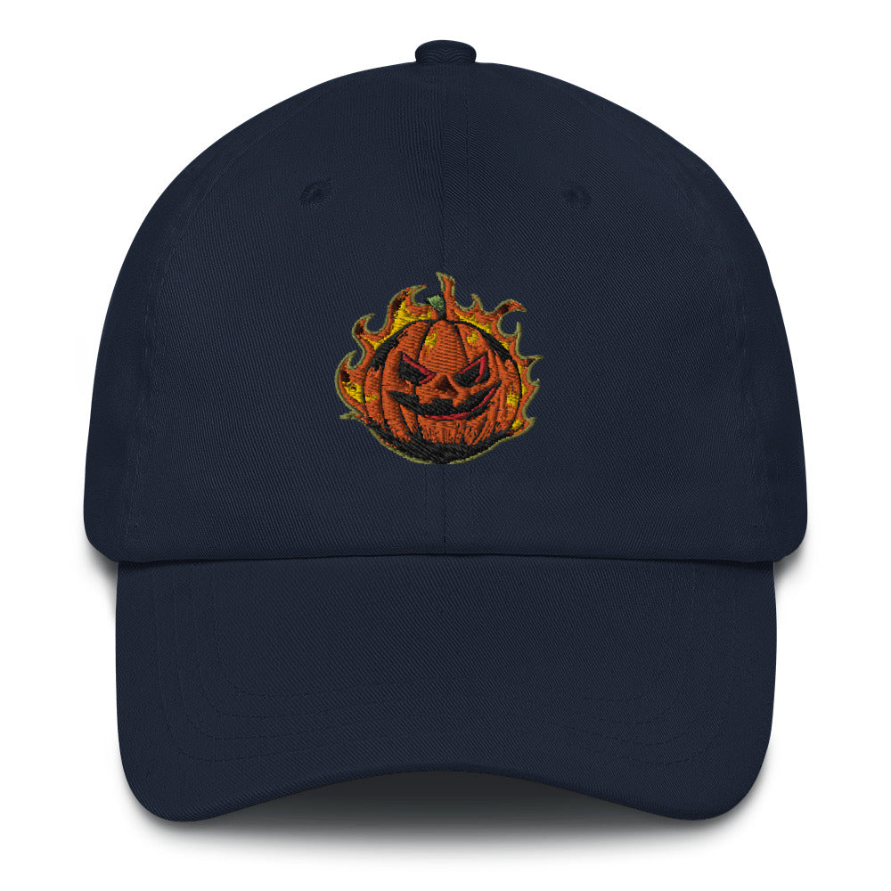 Halloween Pumpkin Baseball Cap, Embroidered Halloween Dad Hat, Expressive Pumpkins, Pumpkin Face, Halloween Hat, Spooky Hat, Trick or Treat