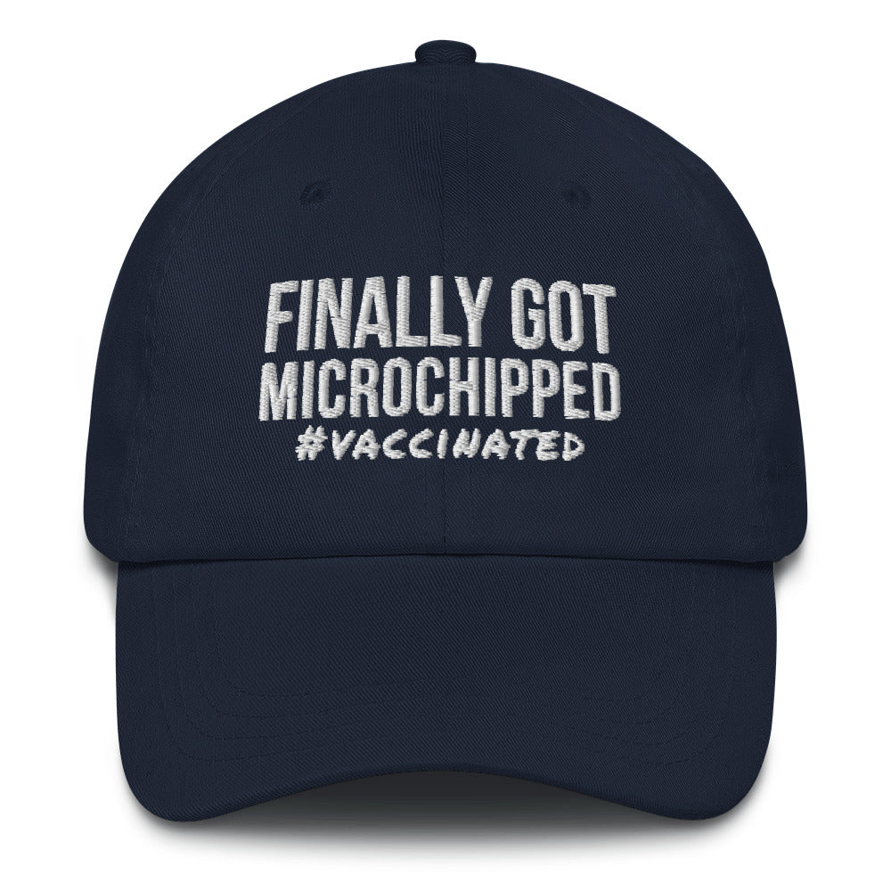 Finally Got Microchipped- Vaccinated Hat, Vaccine Hat, Virus Hats, Vaccinated Hats, Quarantine Hats, Lockdown Hat, Nurse Gift - Madeinsea©