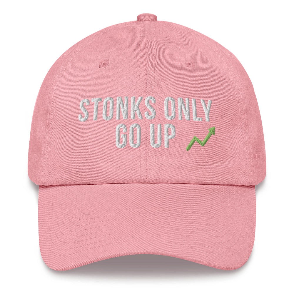 Stonks Only Go Up hat - Stonks Only Go Up Baseball Cap, Stonks Only Go Up, Stonks Hat, Stock Trader hat, Stock Market, Day Trader Hat, Meme - Madeinsea©
