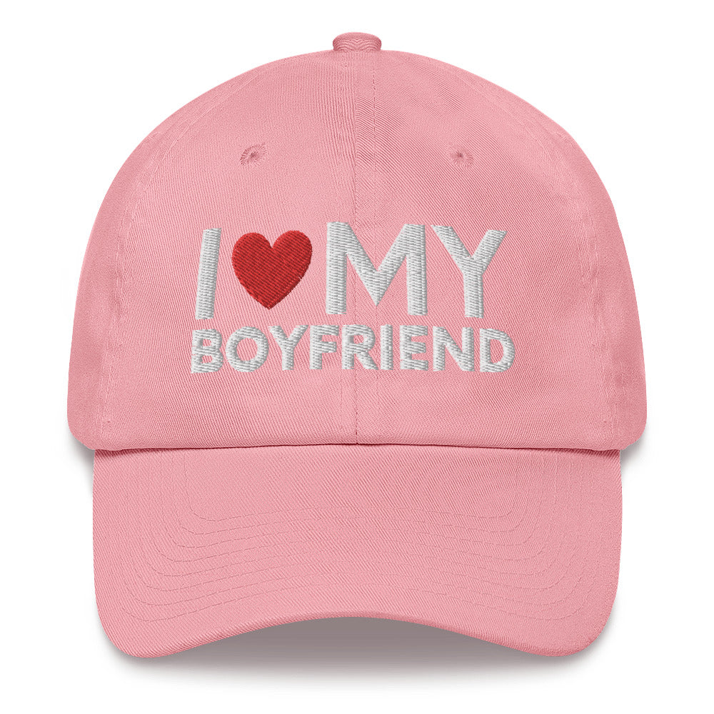 I Love My Boyfriend Hat, Boyfriend, Love, Love My Boyfriend, Boyfriend Cap, Valentine Hat, Anniversary Gift, Relationship Status Hat