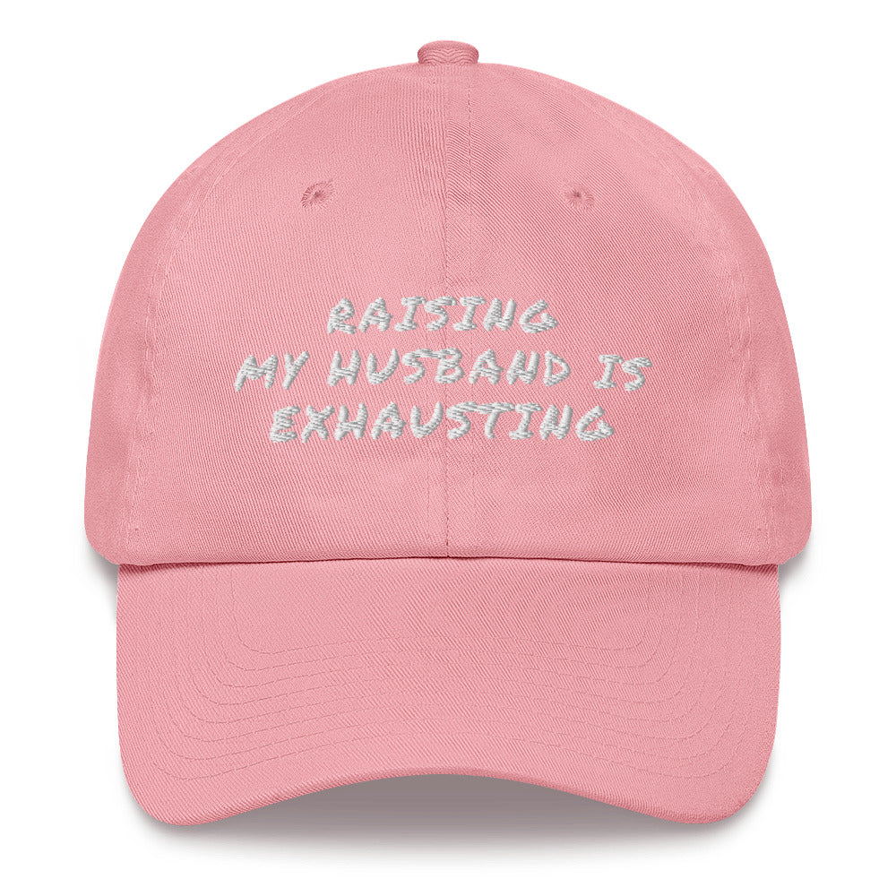 Raising My Husband Is Exhausting, Women&#39;s Funny Hat Raising My Husband, Sarcastic Wife Hat, Funny Anniversary gift, Hat for wife, Wife Cap - Madeinsea©