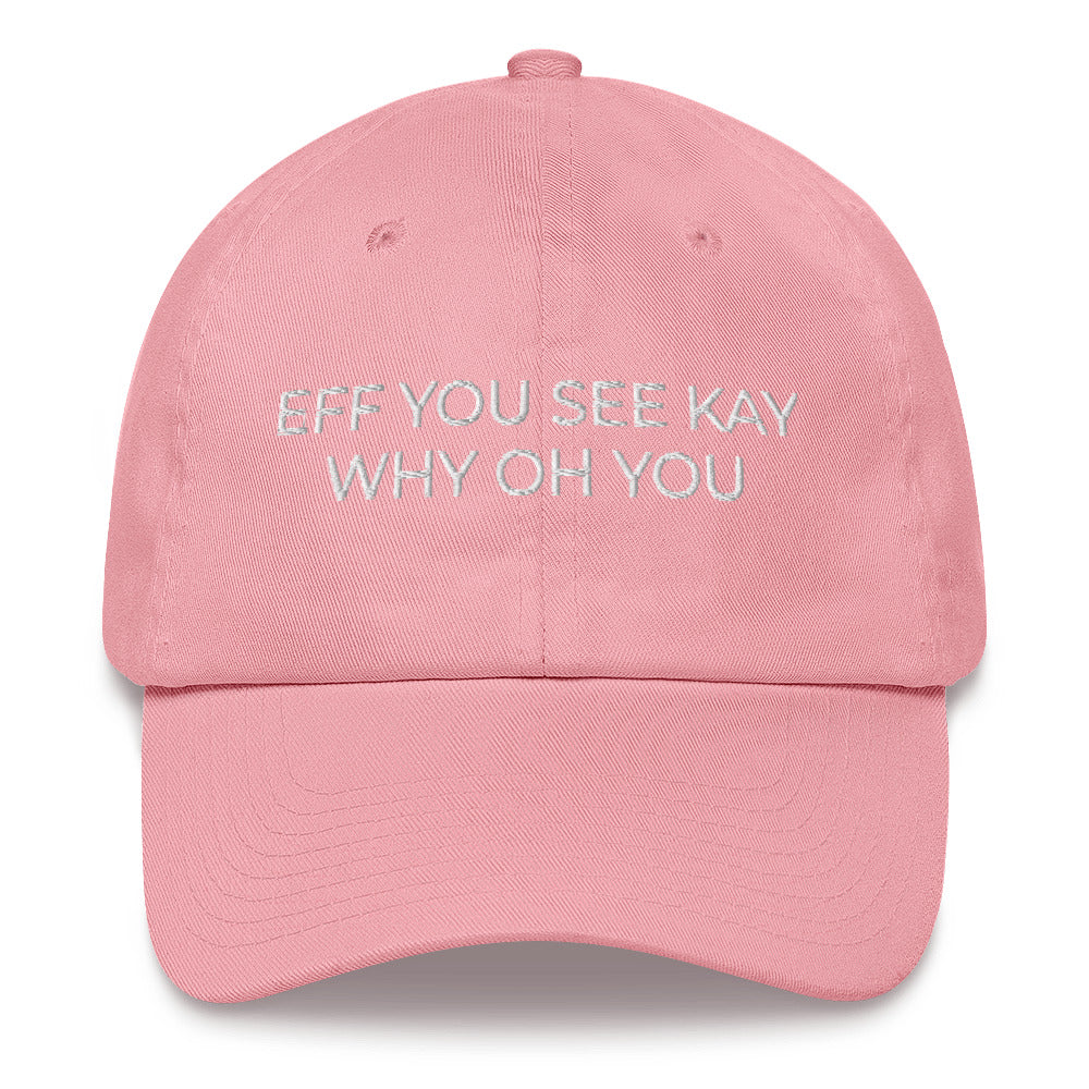 Eff You See Kay Why Oh You Hat, Elephants And Yoga Hat, Elephant Yoga Hat, Funny Yoga Hat, Funny Elephant Yogi, Elephant Quote Dad hat - Madeinsea©