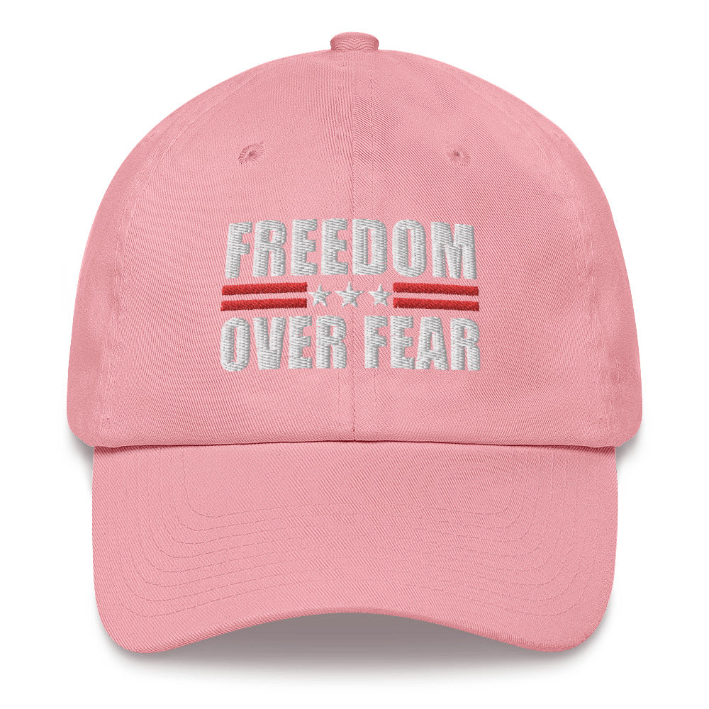 Freedom Over Fear Hat, Patriotic Hat, Conservative Cap, Unvaccinated Hat, Fight for Freedom, Republican Dad Hat, Medical Freedom - Madeinsea©