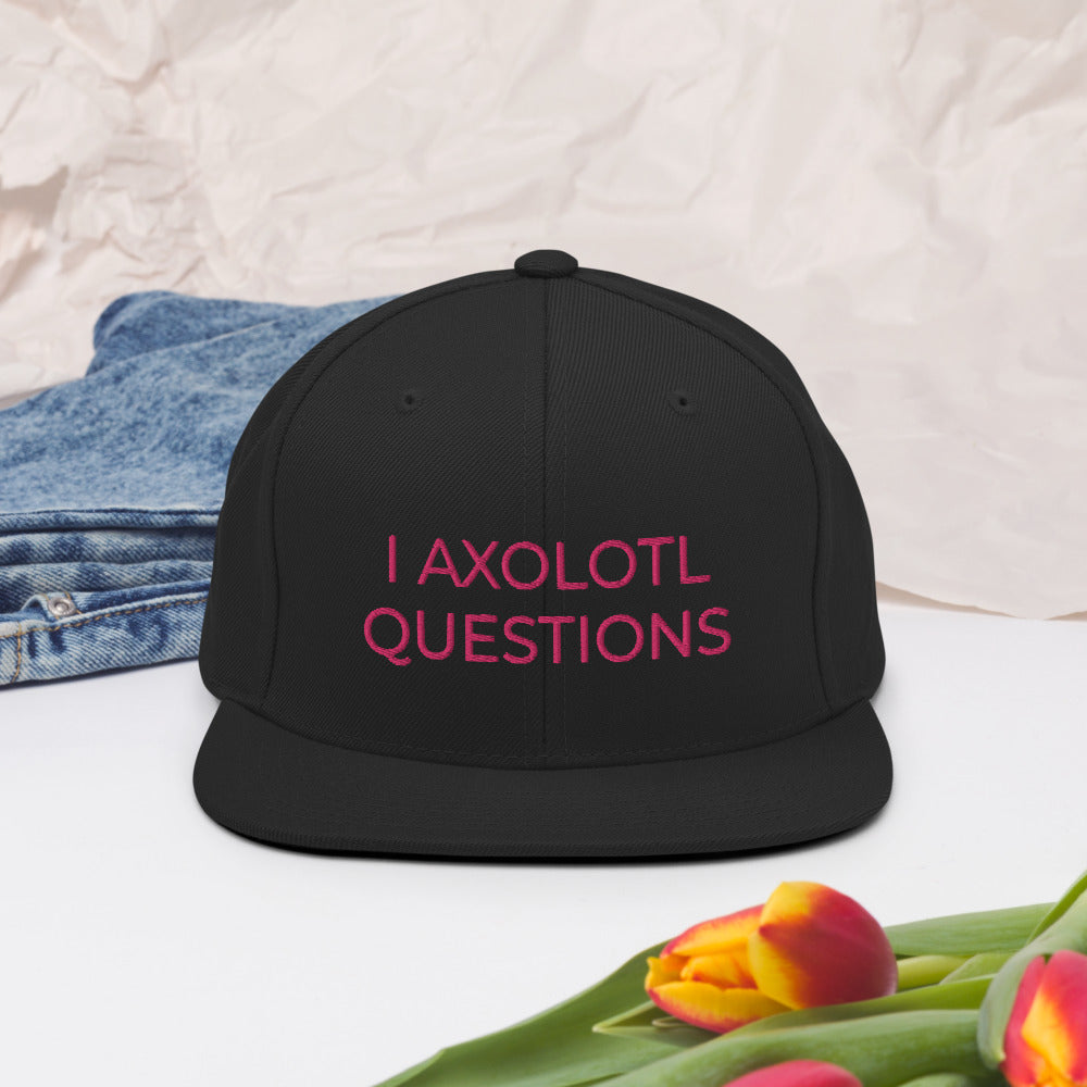 Axolotl Hat, I axolotl questions hat, axolotl cap, axolotl cute hat, mexican salamander hat, axolotl gift, axolotl, cute axolotl gifts - Madeinsea©