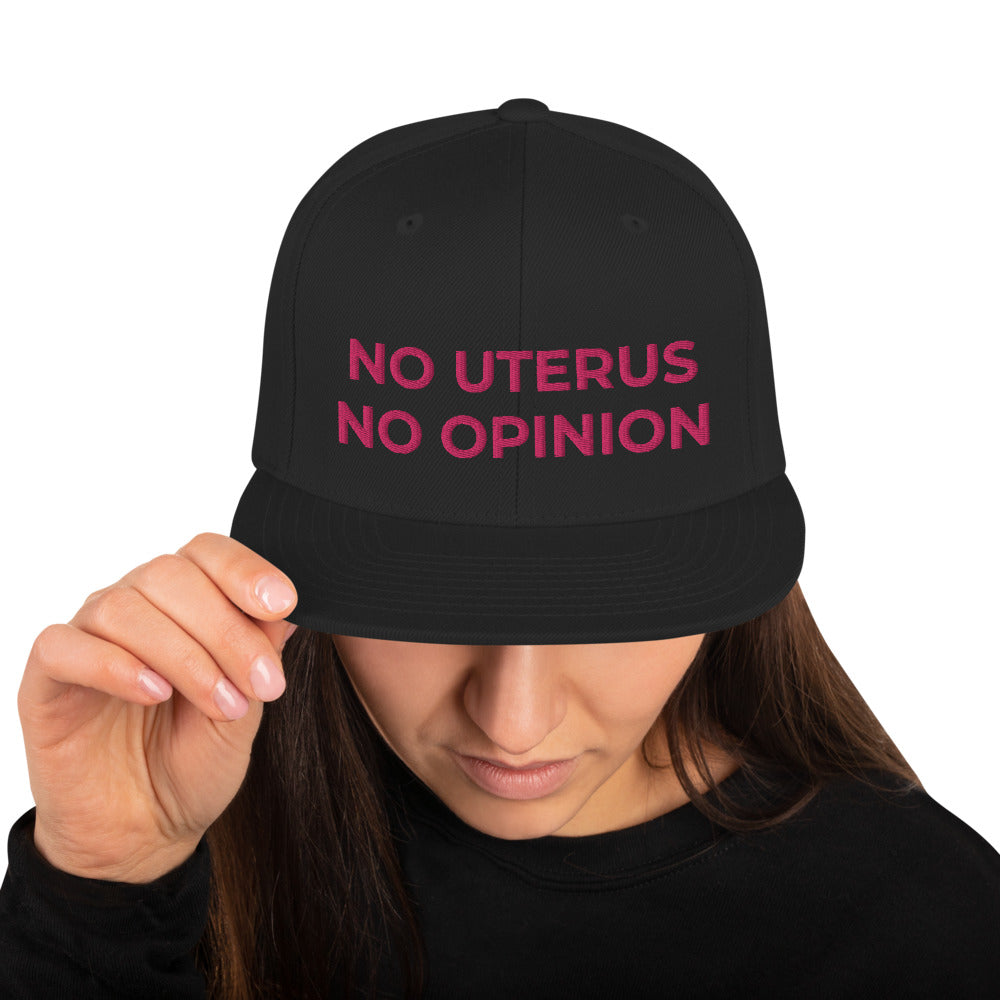 No uterus no opinion hat, Uterus hat, Women&#39;s Rights hat, Fundamental Rights cap, Pro Choice hat, Feminism hat, Human Rights Snapback Hat - Madeinsea©