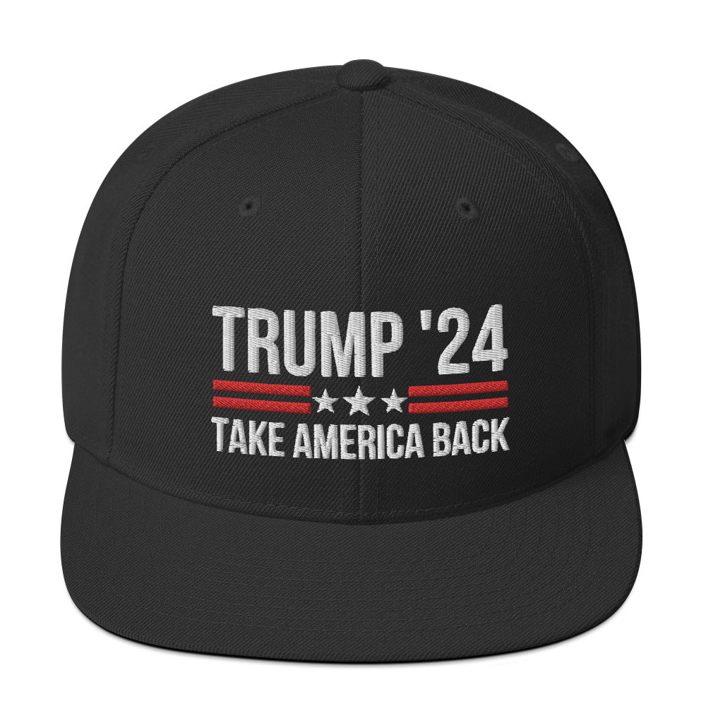 TRUMP 2024 Take America Back Hat, Take America Back Snapback Hat, 24 President Trump Cap, MAGA 2024 Hat, Republican Gifts, Conservative Hats - Madeinsea©