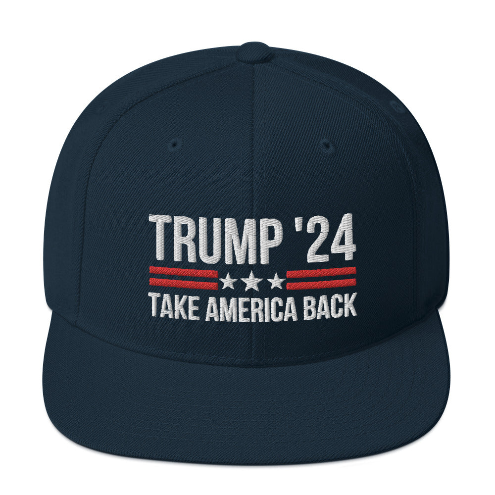 TRUMP 2024 Take America Back Hat, Take America Back Snapback Hat, 24 President Trump Cap, MAGA 2024 Hat, Republican Gifts, Conservative Hats - Madeinsea©