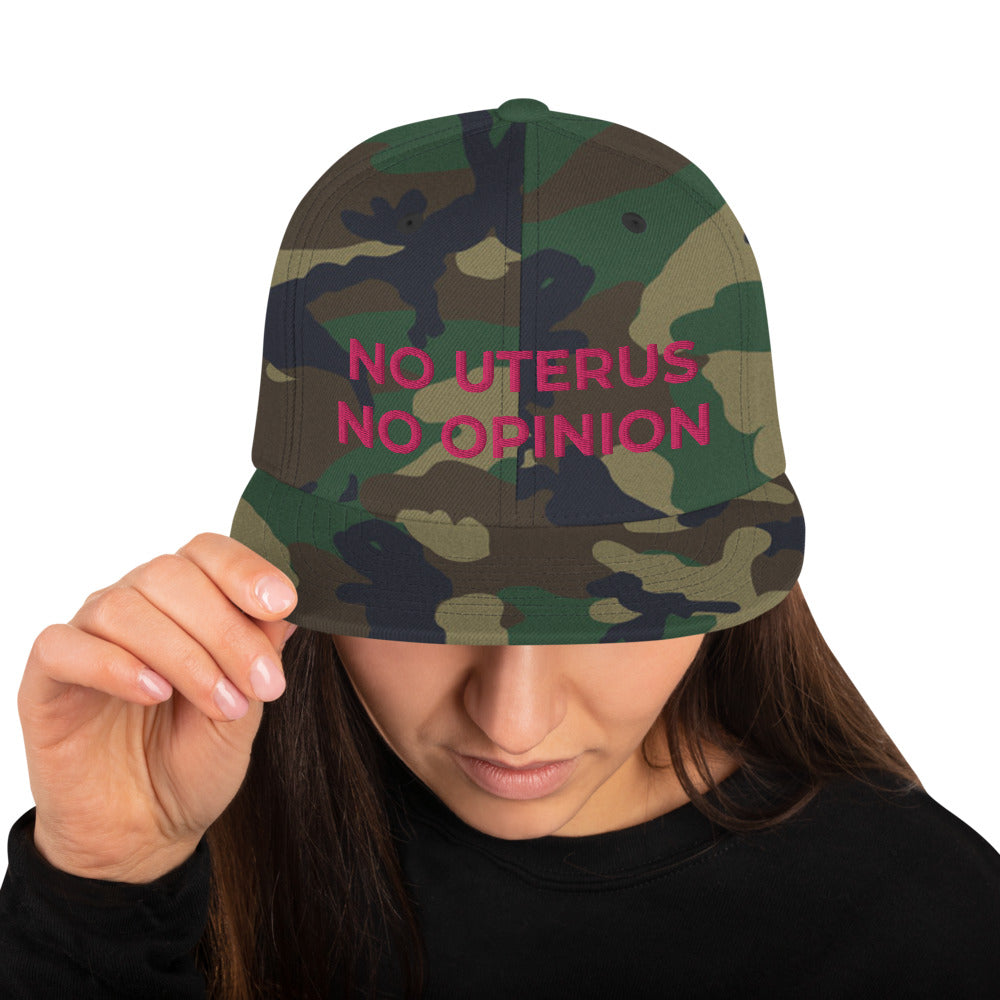 No uterus no opinion hat, Uterus hat, Women&#39;s Rights hat, Fundamental Rights cap, Pro Choice hat, Feminism hat, Human Rights Snapback Hat - Madeinsea©