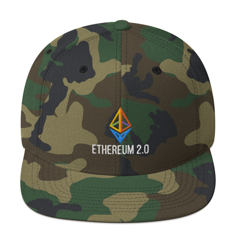 Ethereum 2.0 Hat, Ethereum 2.0, Ethereum 2.0 Cap, Ethereum 2.0 Crypto Hat, Ethereum 2.0 Cryptocurrency, Ethereum 2.0 Logo, Ethereum Snapback - Madeinsea©