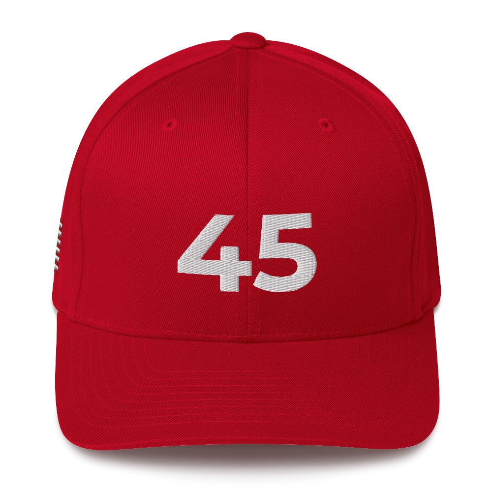 45 dad hat, 45 baseball cap, 45 trump hat, 45 MAGA hat, 45 trump cap, 45 dad cap, 45 red hat, 45 red dad hat, 45 red trump hat, Twill Cap - Madeinsea©