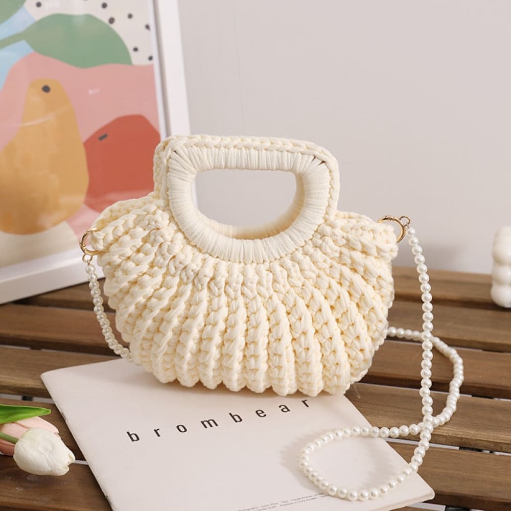 Crochet Crossbody Beach Bag