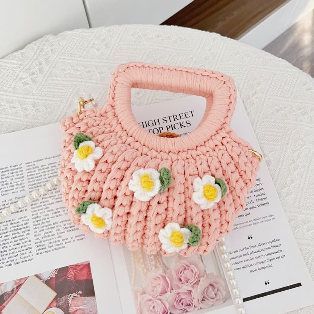 Crochet Crossbody Beach Bag