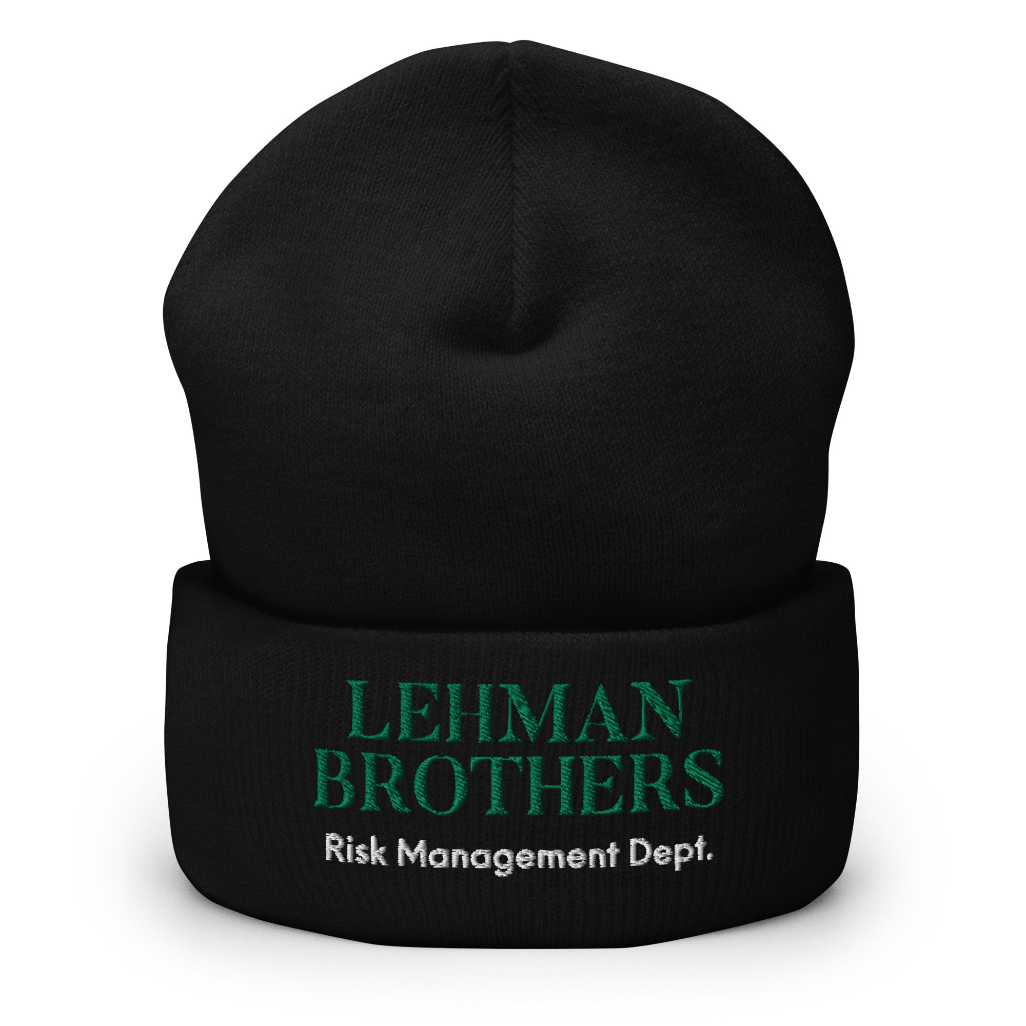 Lehman Brothers Risk Management Hat, Lehman Brothers Beanie, funny lehman brothers hat, Lehman Beanie, Lehman Hat, Cuffed Beanie - Madeinsea©