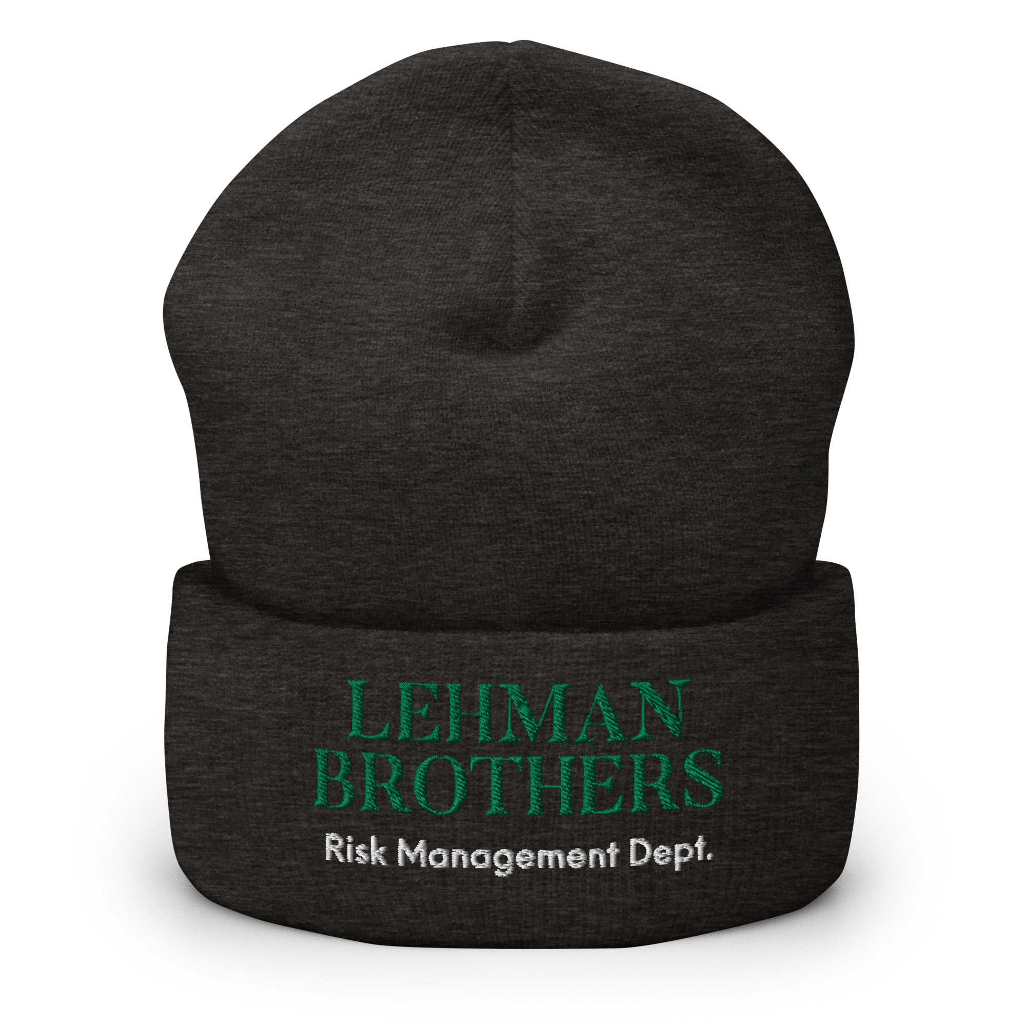 Lehman Brothers Risk Management Hat, Lehman Brothers Beanie, funny lehman brothers hat, Lehman Beanie, Lehman Hat, Cuffed Beanie - Madeinsea©