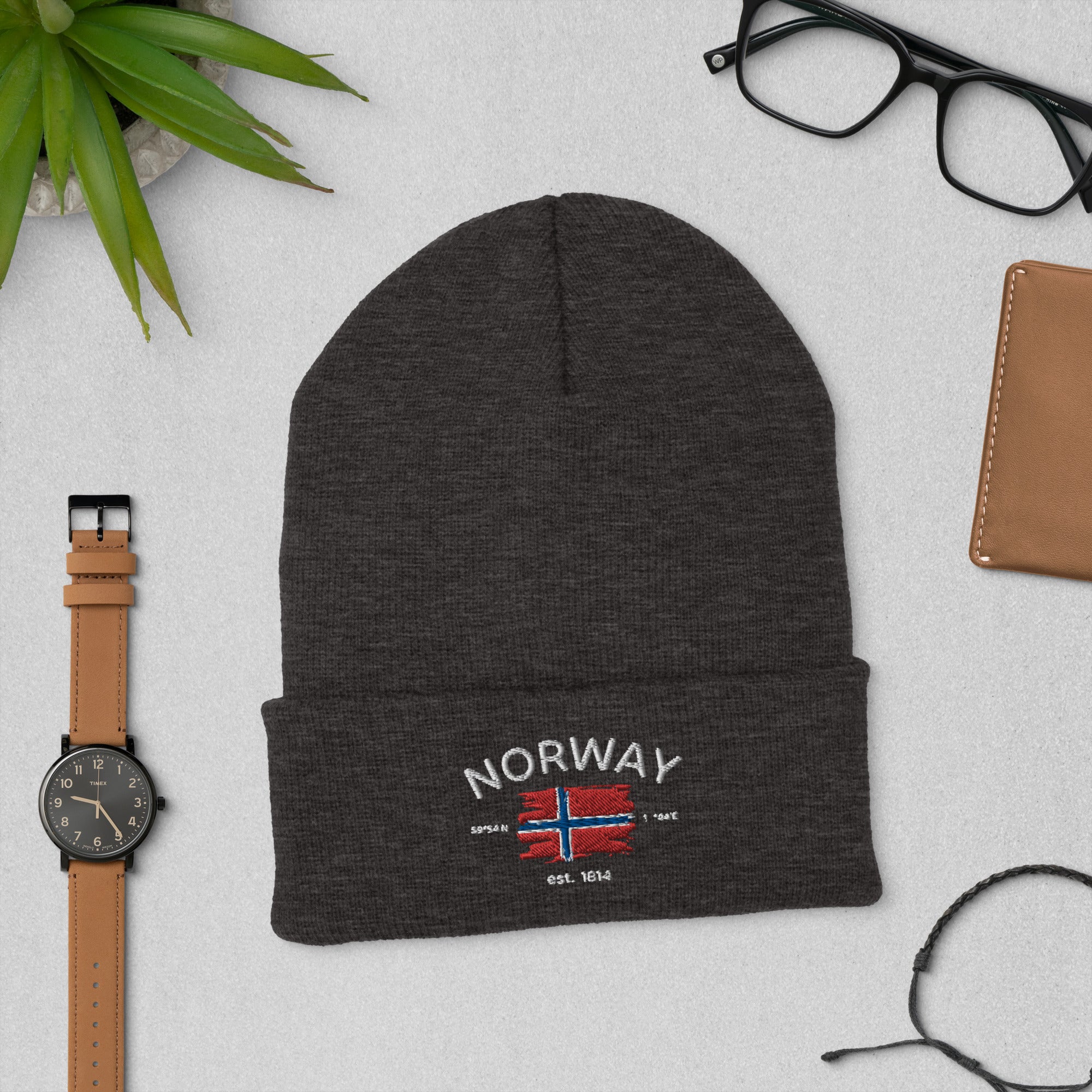 Norway Flag Cuffed Beanie, Norway Beanie Hat, Norge Hat, Oslo Norway Beanie, Oslo Gifts, Norway Family Travel, Norway Lover, Norway Flag Hat