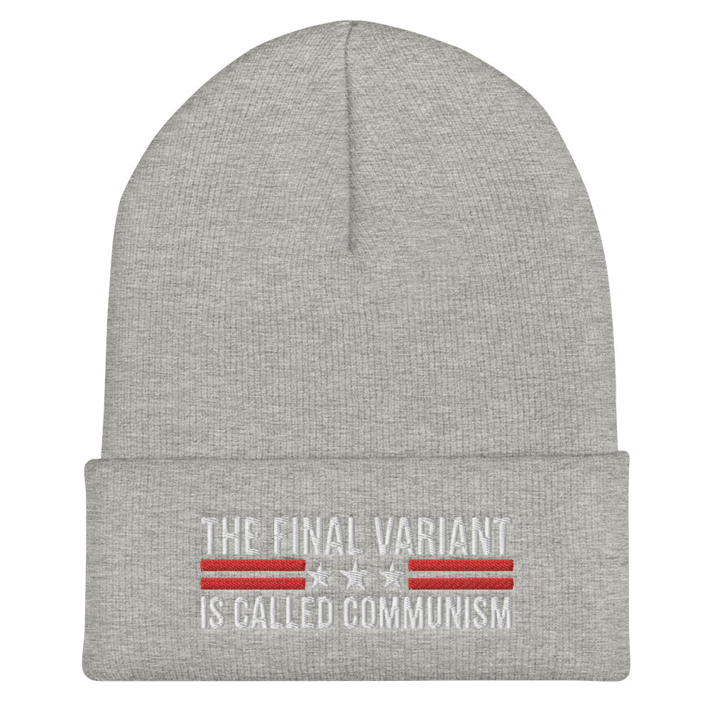 The final Variant Is Called Communism - Anti Communist Cuffed Beanie, Republican Hat, Vintage Beanie, Communism Hat, FJB Hat, FJB Cap - Madeinsea©