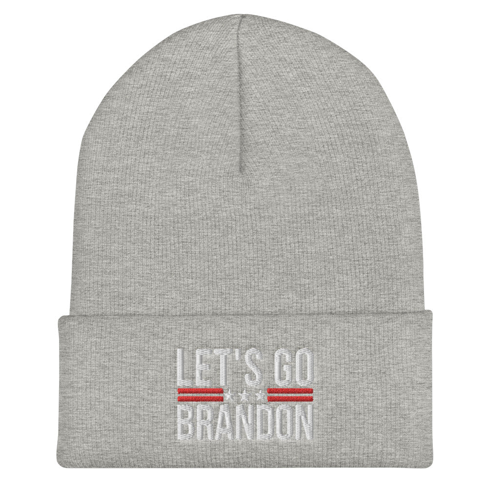 Let&#39;s Go Brandon Beanie, Lets go brandon Hat, Funny Joe Biden Cap, FJB Beanie, Joe Biden Chant, Funny Biden Meme, Cuffed Beanie - Madeinsea©