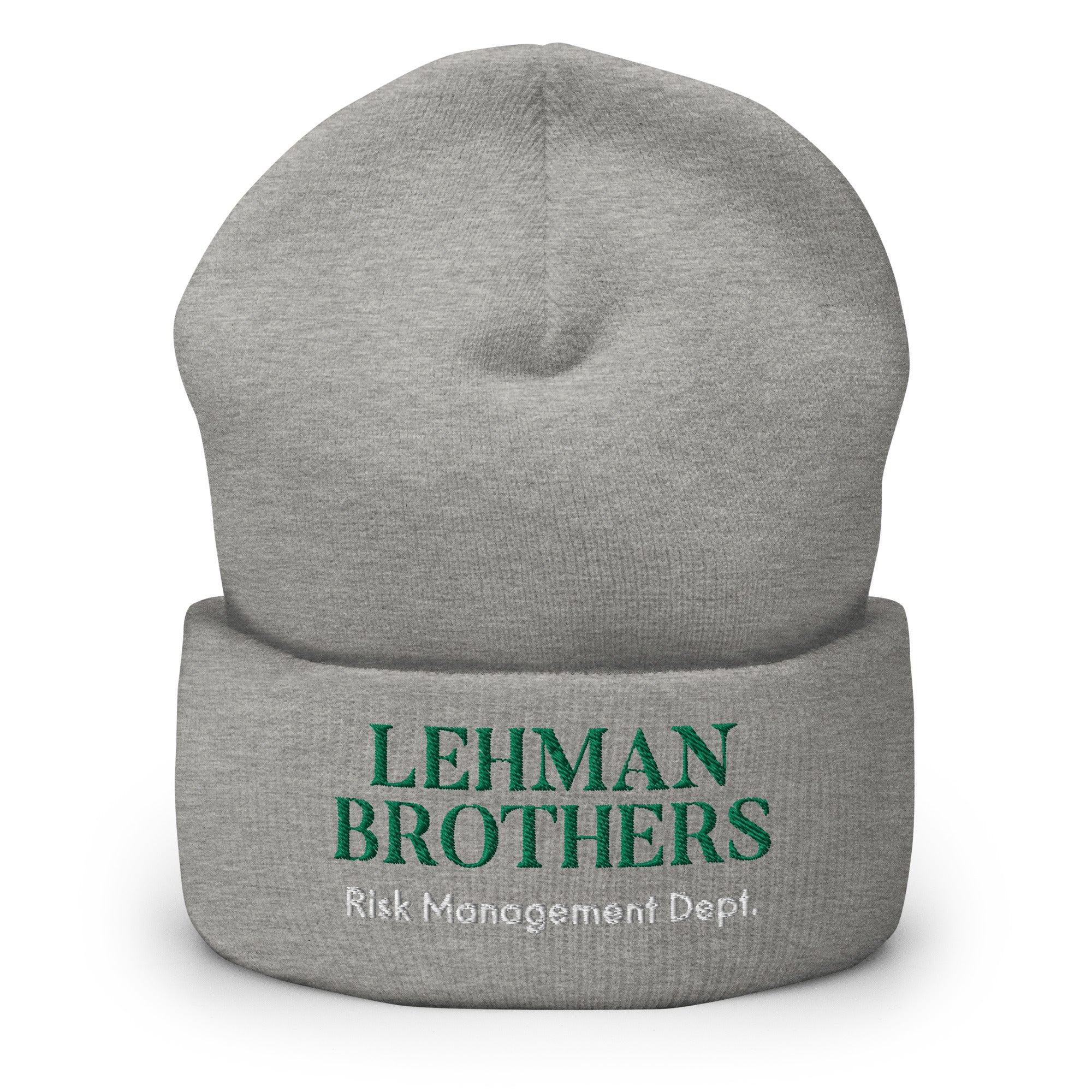 Lehman Brothers Risk Management Hat, Lehman Brothers Beanie, funny lehman brothers hat, Lehman Beanie, Lehman Hat, Cuffed Beanie - Madeinsea©