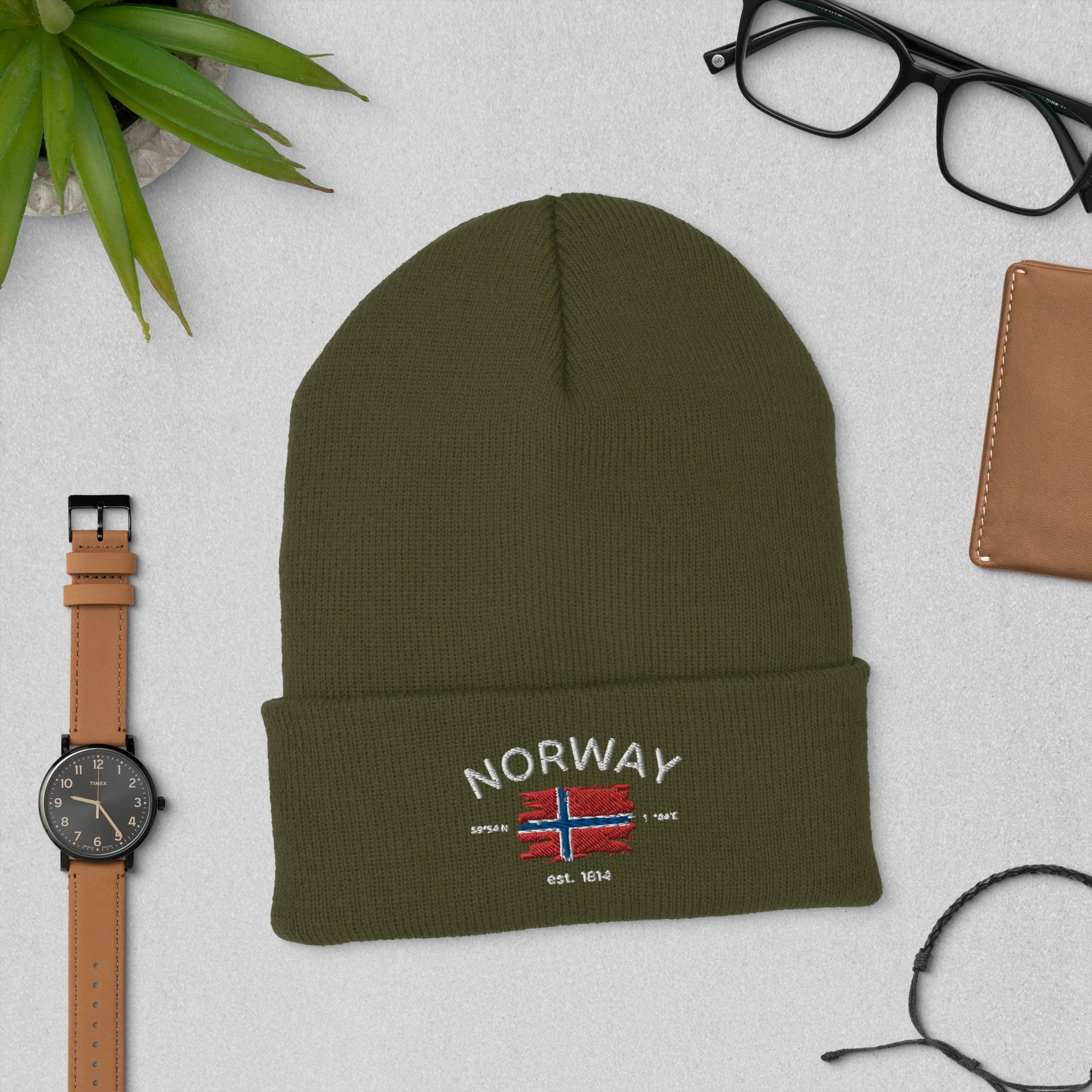 Norway Flag Cuffed Beanie, Norway Beanie Hat, Norge Hat, Oslo Norway Beanie, Oslo Gifts, Norway Family Travel, Norway Lover, Norway Flag Hat