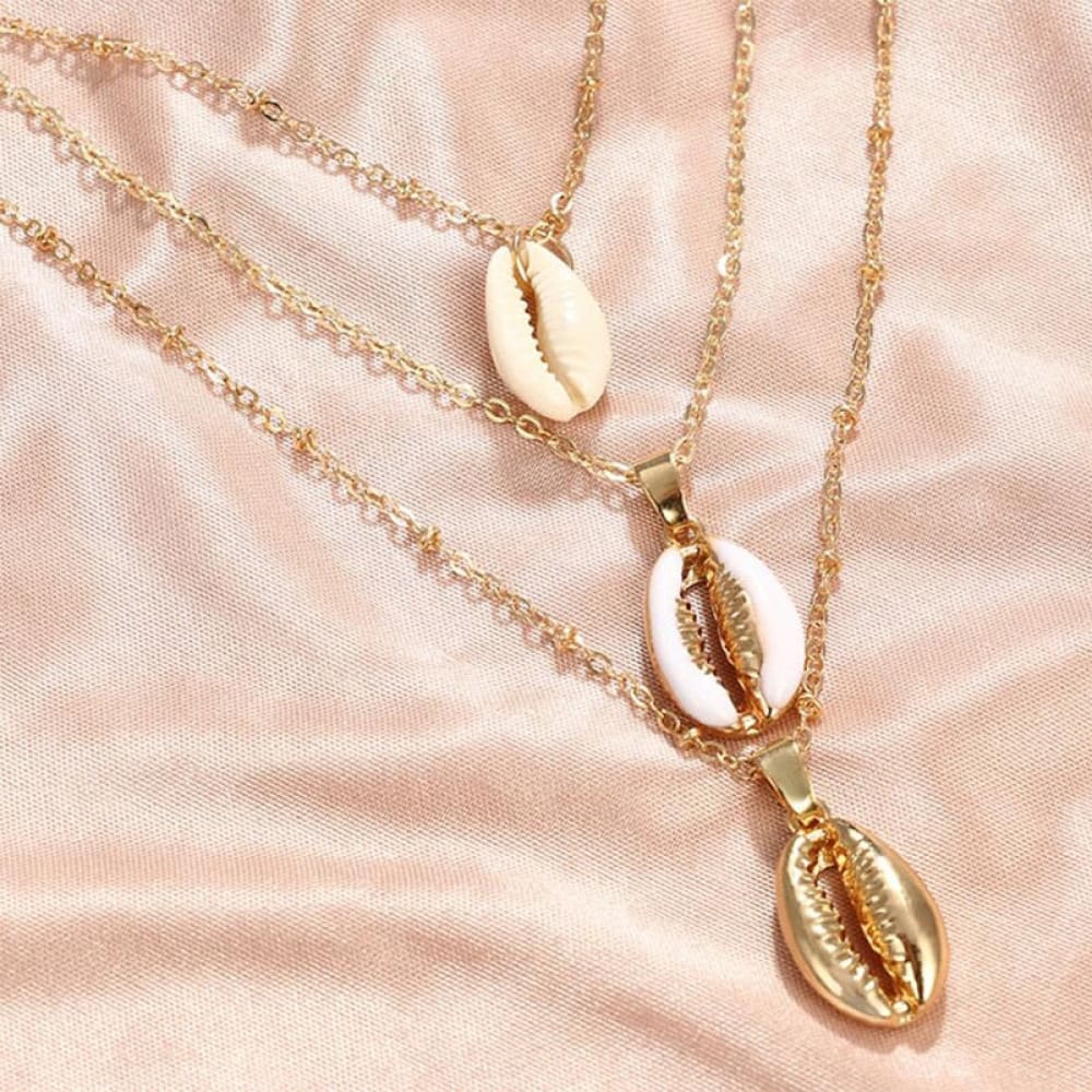 Gold Cowrie Shell Necklace