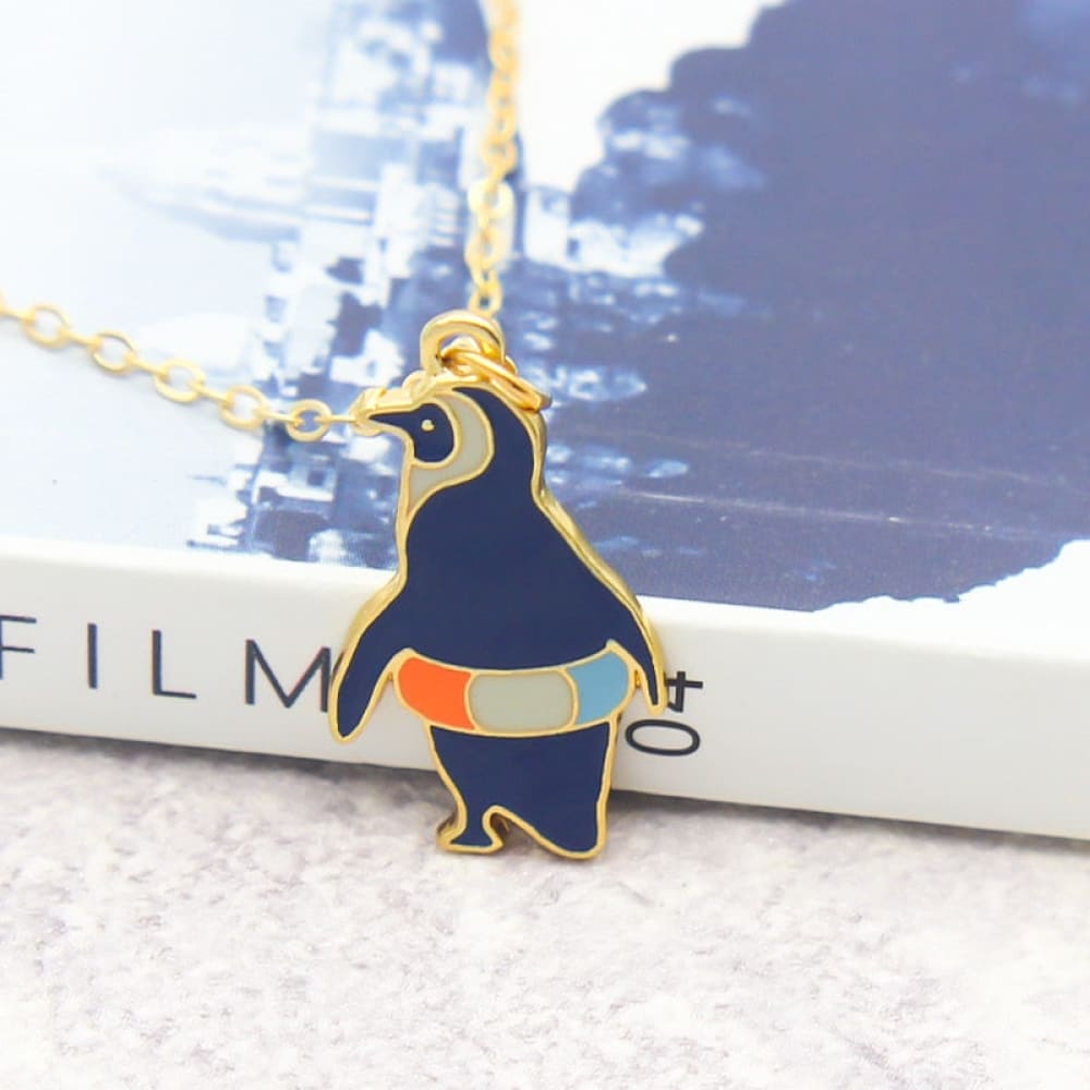 Gold Penguin Necklace