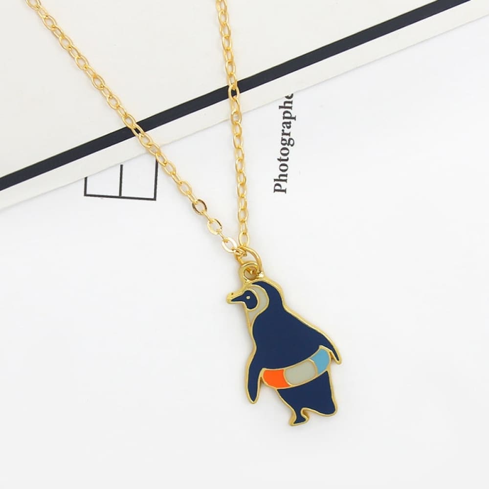 Gold Penguin Necklace