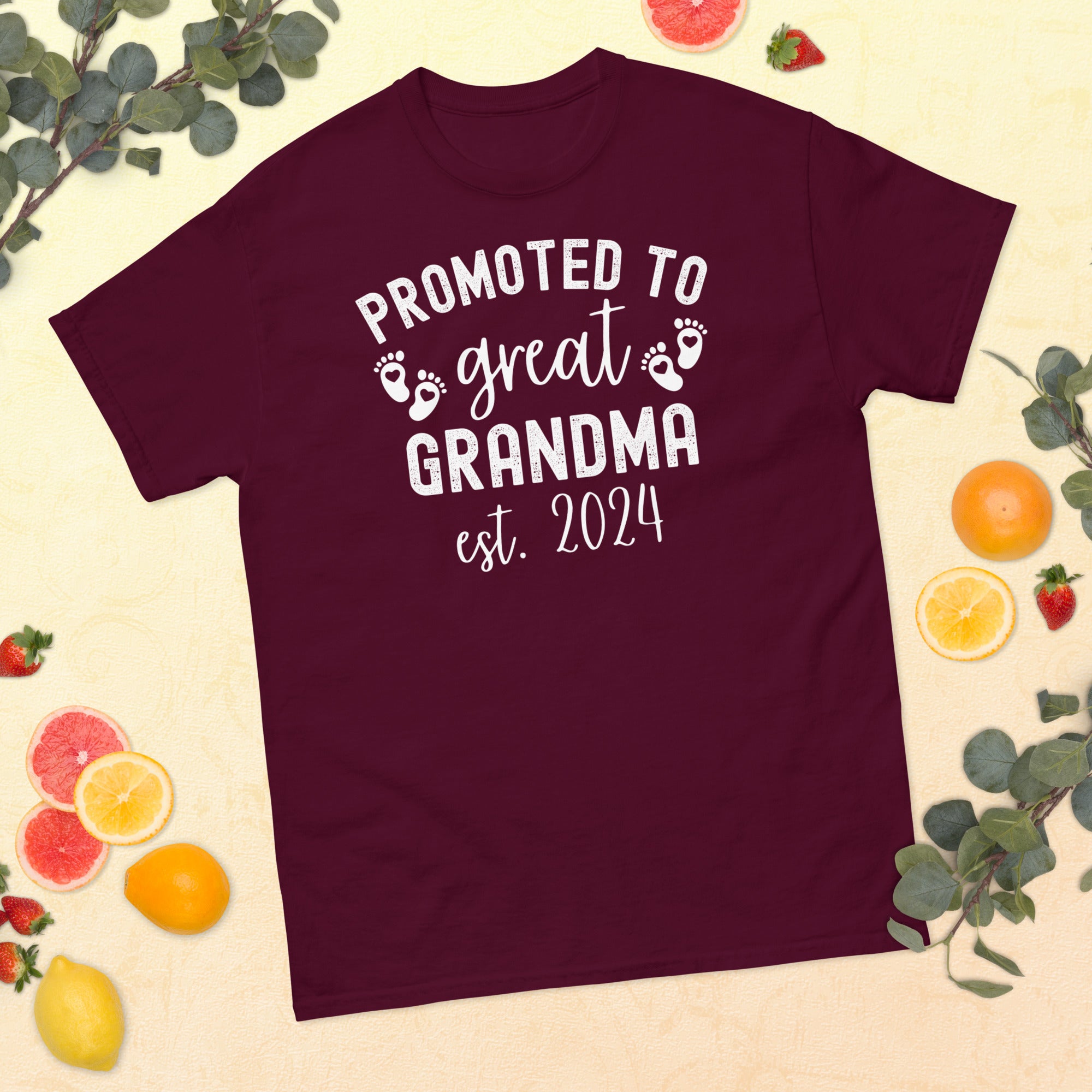 Promoted to Great Grandma 2024 Shirt, Pregnancy Announcement Grandparents, Grandparent Announcement, Great Grandma 2024 Shirt, Mothers Day - Madeinsea©