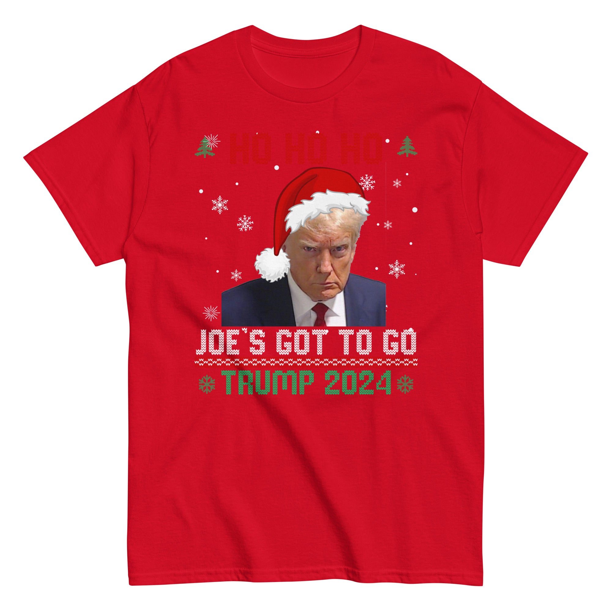 Funny Trump 2024 Christmas Shirt, Sarcastic Trump Xmas TShirt, Anti Biden T Shirt, Republican Xmas Gift, Funny Politics Gift, Trump 2024 Tee - Madeinsea©