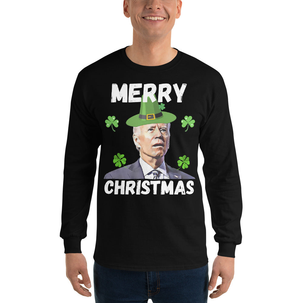 Biden St Patricks Day Long Sleeve Shirt, FJB St Patricks T Shirt, Saint Patricks Shirt, Biden St Pattys Shirt, Funny Republican Gifts