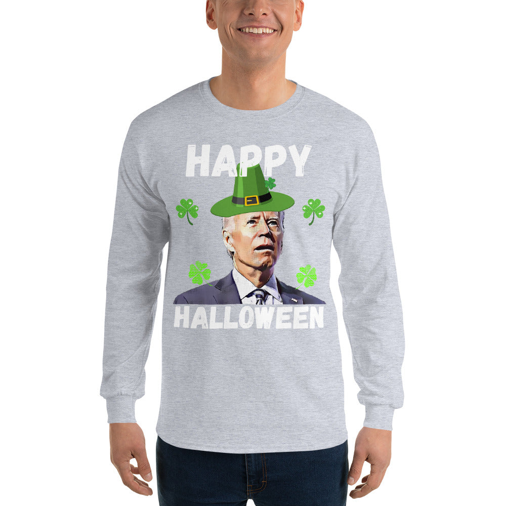 Camisa divertida de manga larga del Día de San Patricio, Camisa Biden del Día de San Patricio, Regalos de San Patricio, Regalo Republicano divertido, Camisa Anti Biden, St Pattys