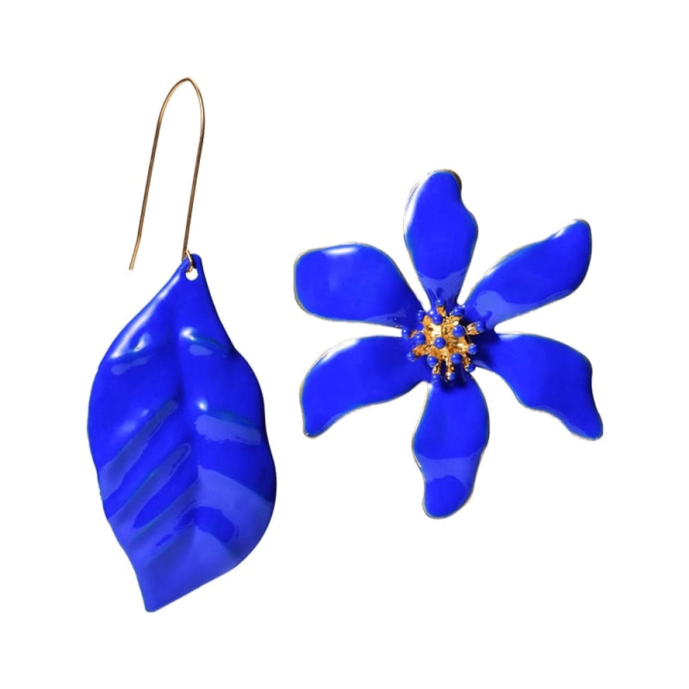 Metal Flower Beach Earrings