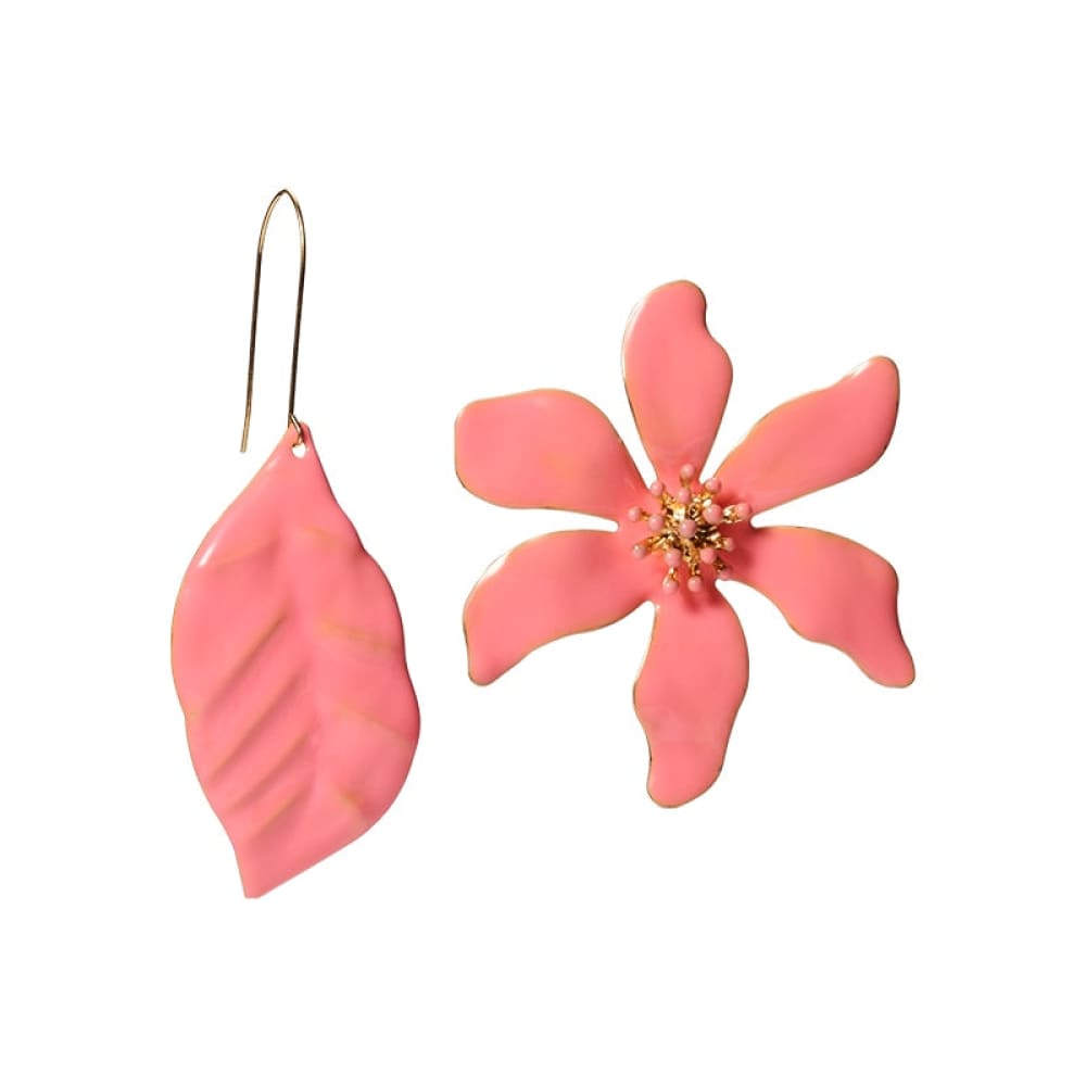 Metal Flower Beach Earrings