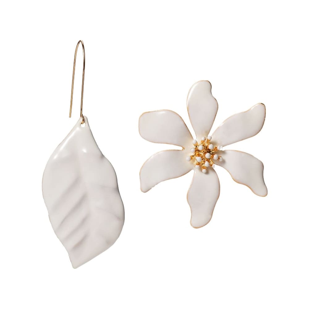 Metal Flower Beach Earrings