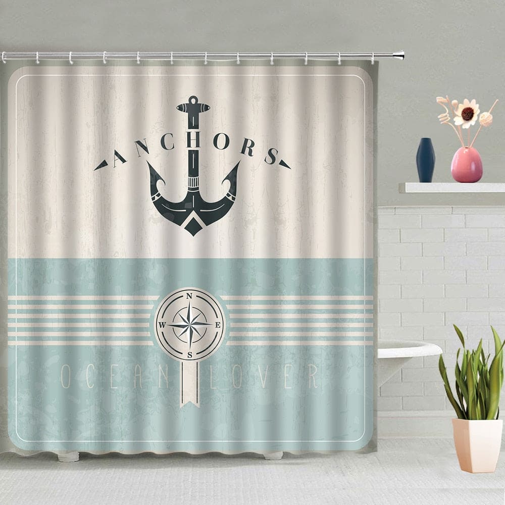 Shipping Tiburon Peninsula, Angel Island, CA Nautical Chart Shower Curtain / Made to Order