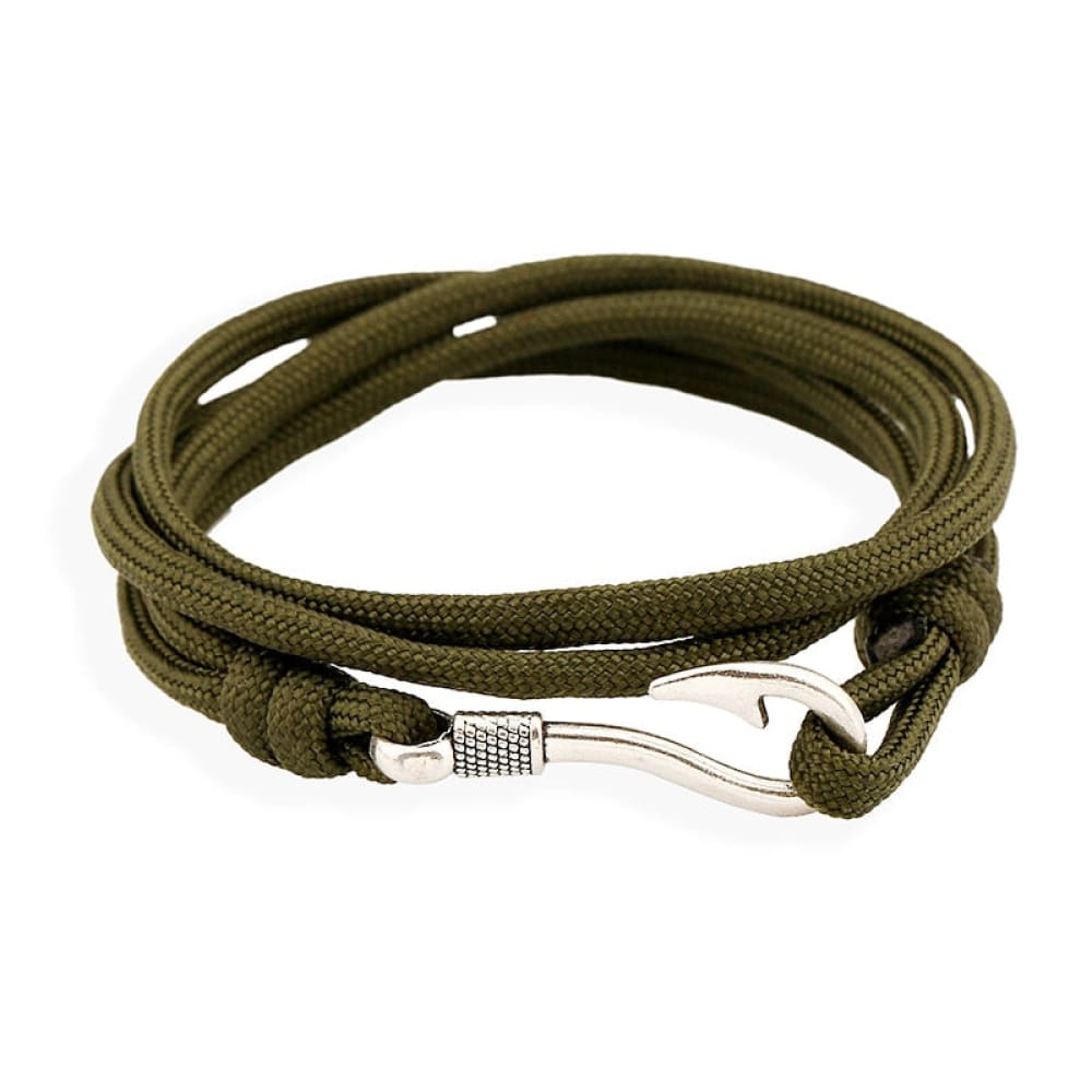 Hunter Green Fish Hook Bracelet – Fish Hook Bracelets