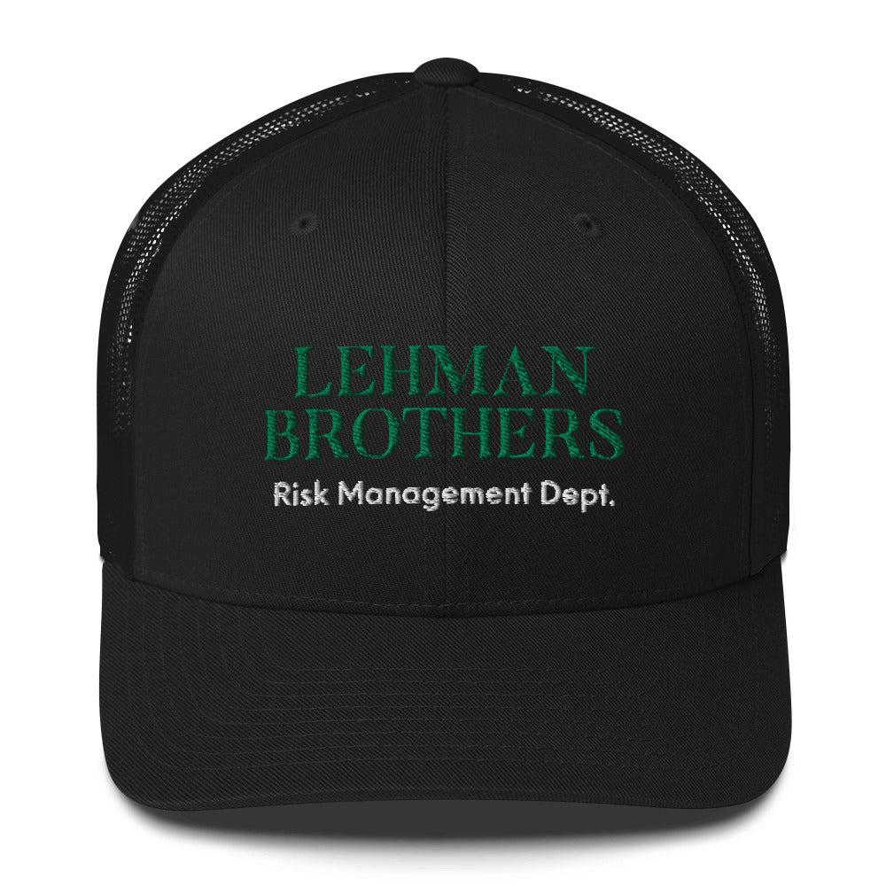 Lehman Brothers Risk Management Trucker Cap, lehman brothers hat, funny lehman brothers - Madeinsea©