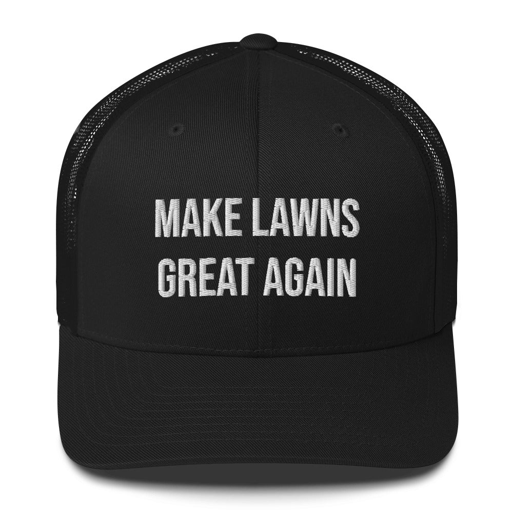 Make Lawns Great Again Trucker Cap, Make Lawns Great Again, Mowing Gift, Lawnmower Hat, Lawn Mower Gift, Landscaper, Gardener Hat, Lawns Cap - Madeinsea©