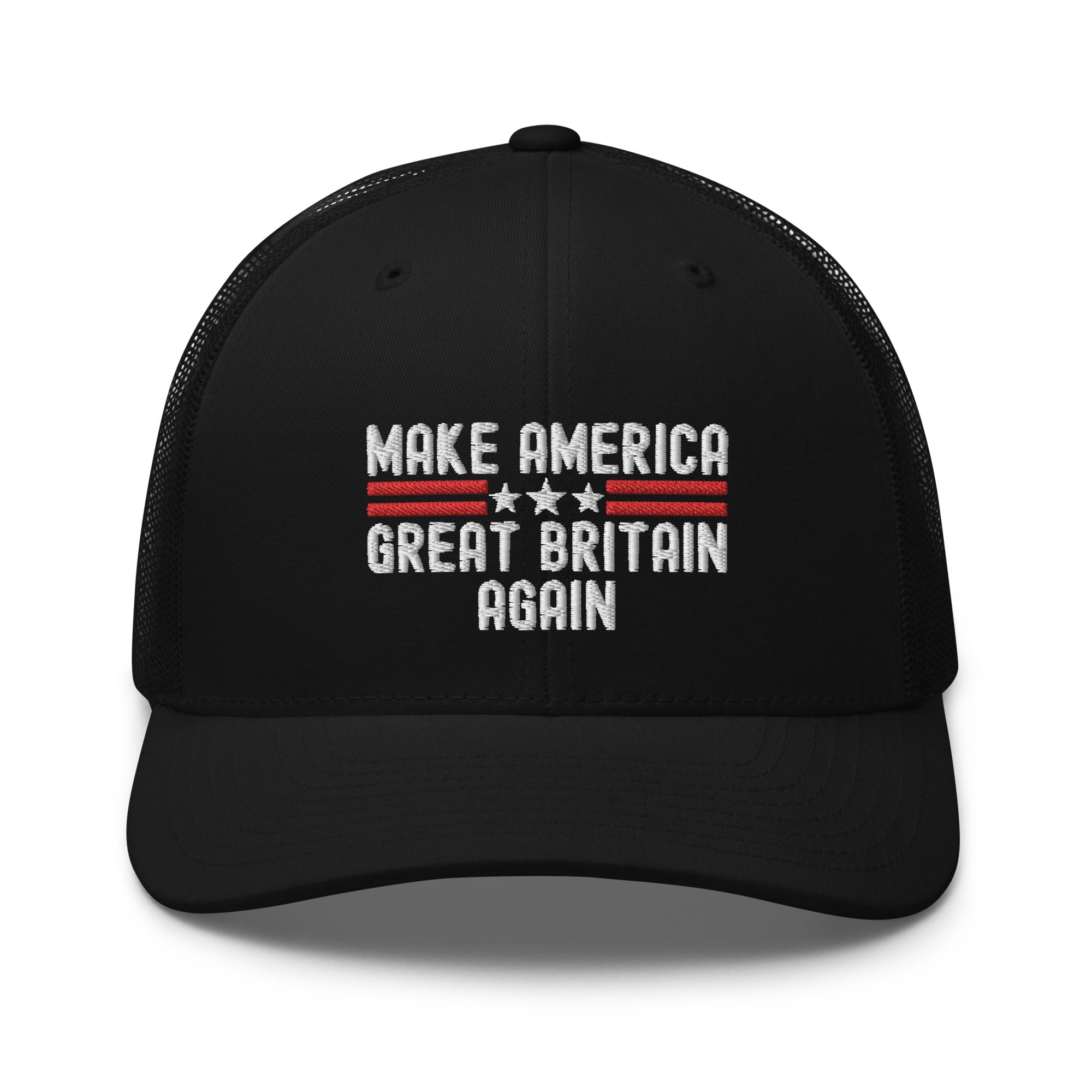 Make America Great Britain Again, Make America Great Hat, MAGA Hat, United States, United Kingdom, USA American Flag, MAGA Trucker Cap