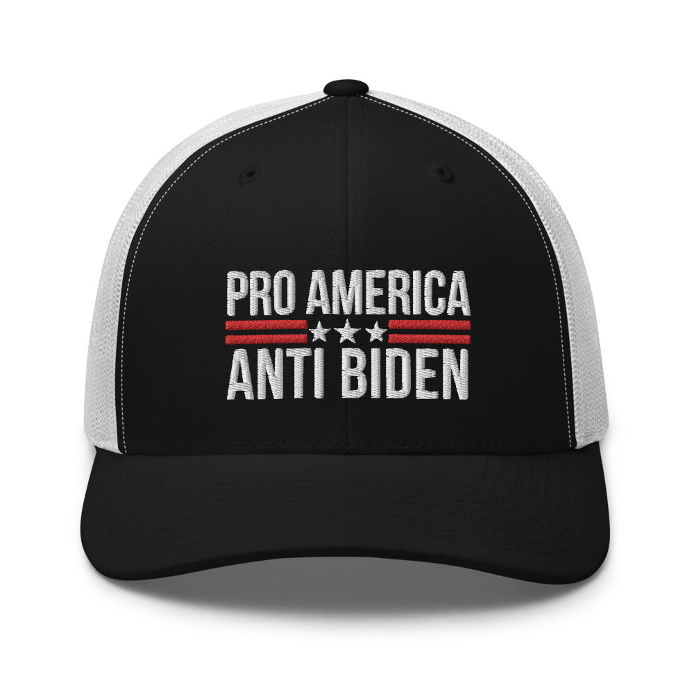 Gorra de camionero Pro America Anti Biden, gorra Pro America Anti Biden, sombrero Impeach Biden, sombrero Anti Biden, gorra Anti Biden, anti-biden pro-américa