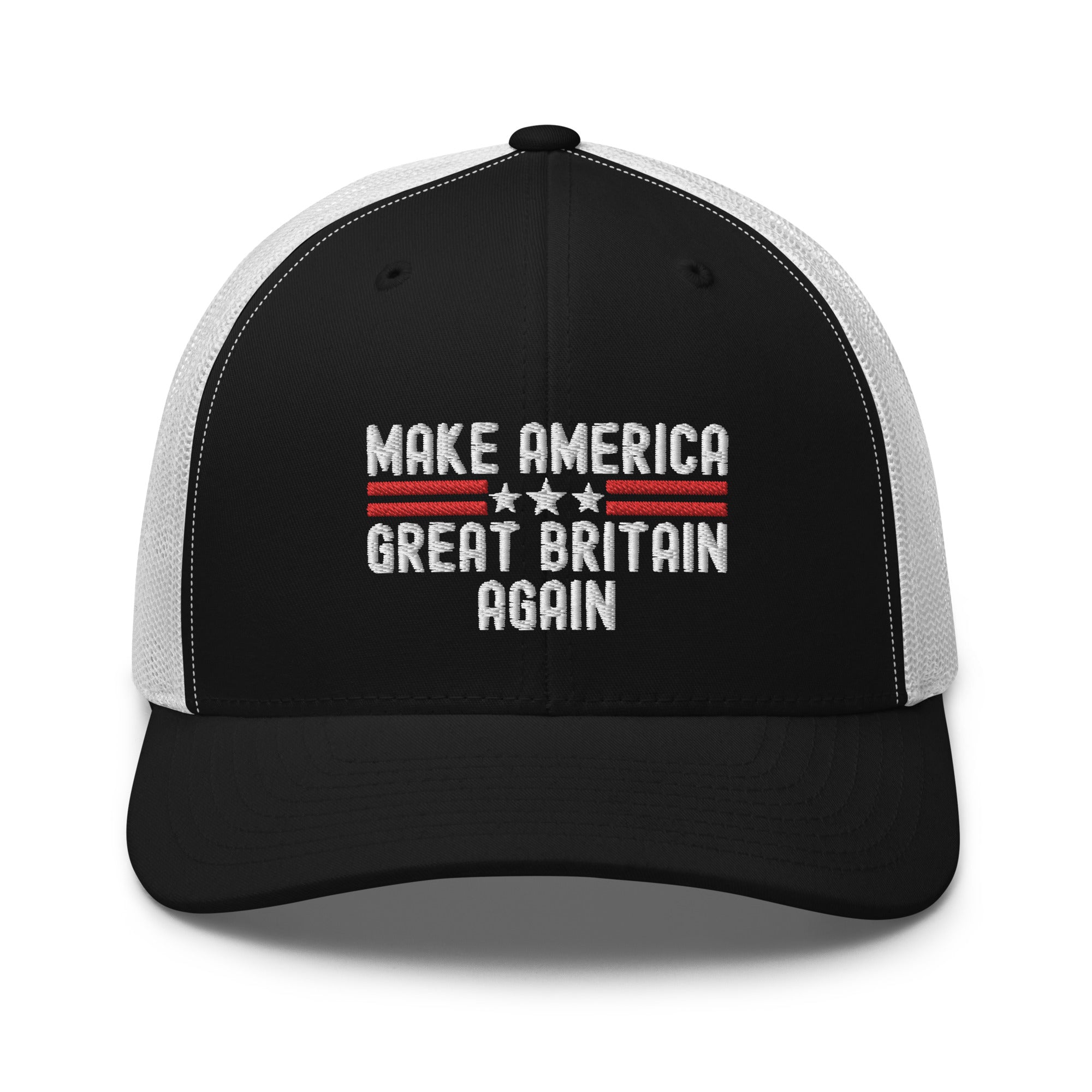 Make America Great Britain Again, Make America Great Hat, MAGA Hat, United States, United Kingdom, USA American Flag, MAGA Trucker Cap