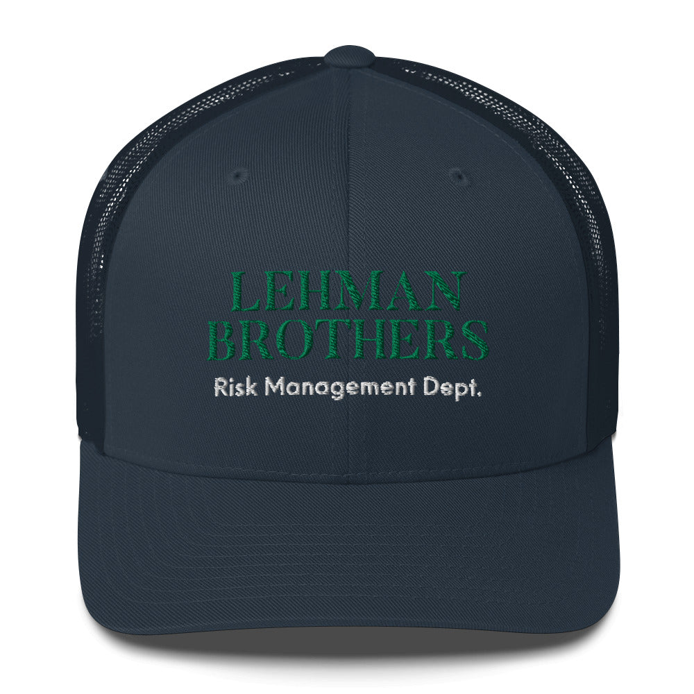 Lehman Brothers Risk Management Trucker Cap, lehman brothers hat, funny lehman brothers - Madeinsea©